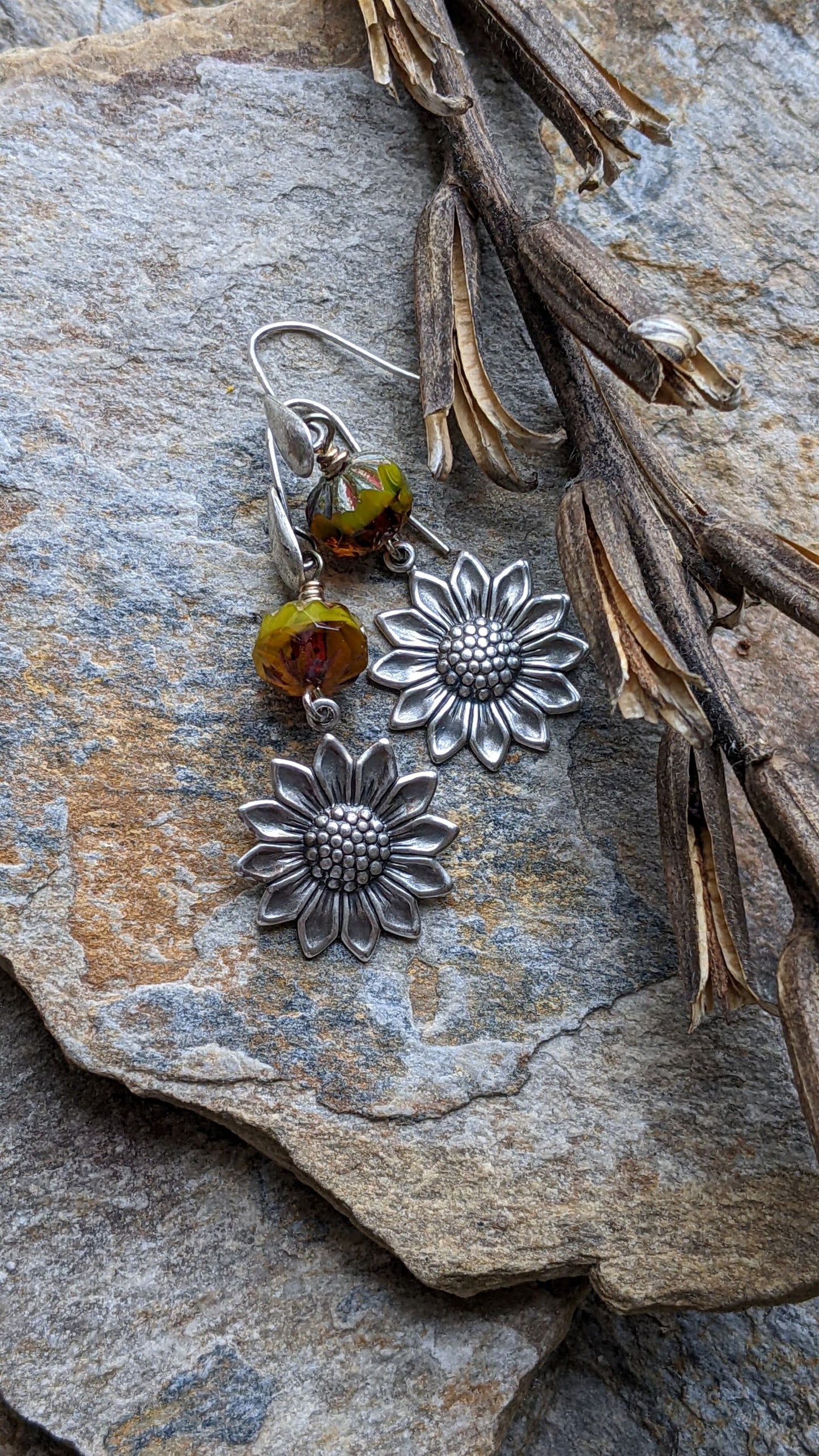 Sunflower Earrings Sunny Days