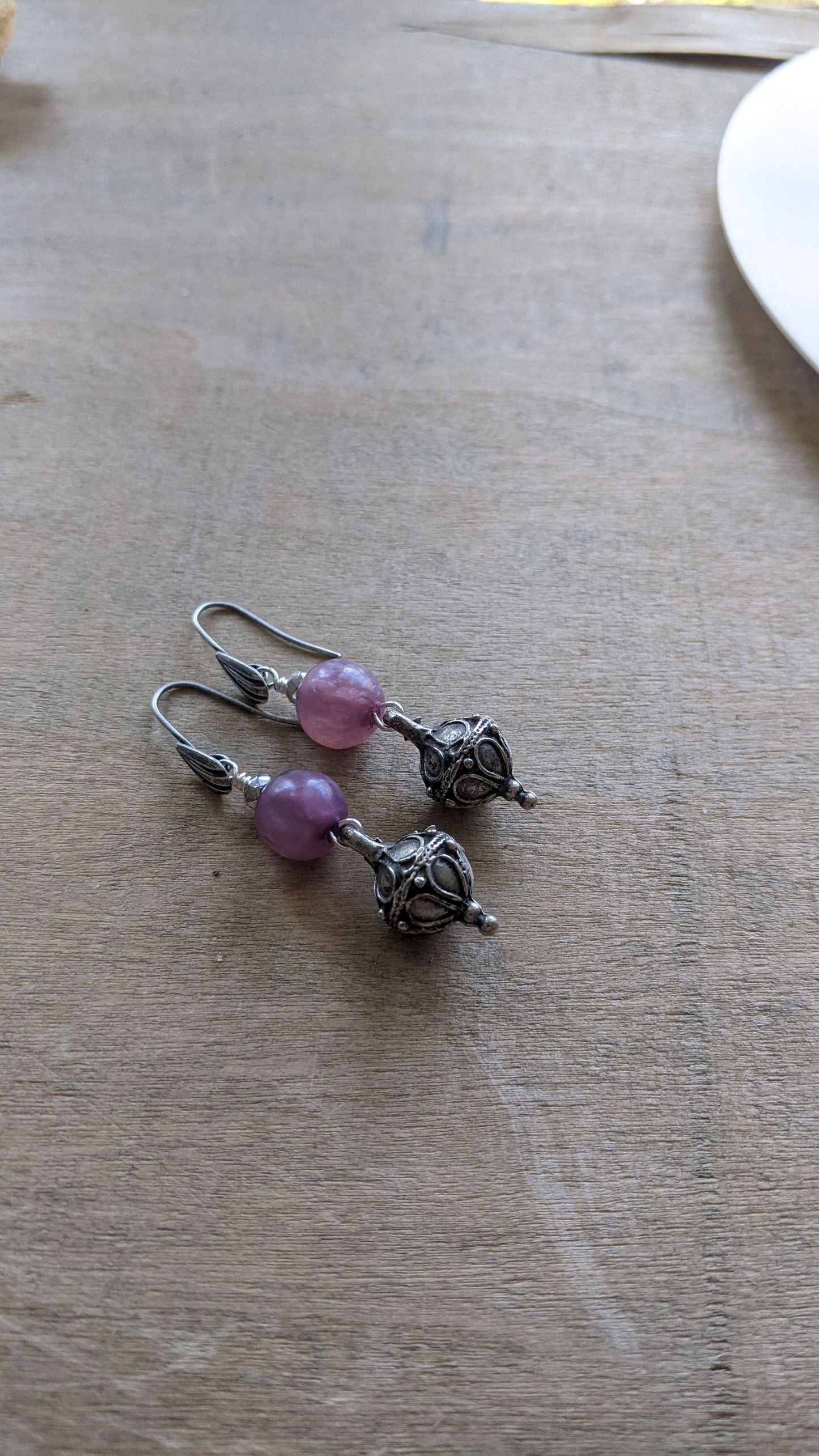 Purple Dangle Earrings