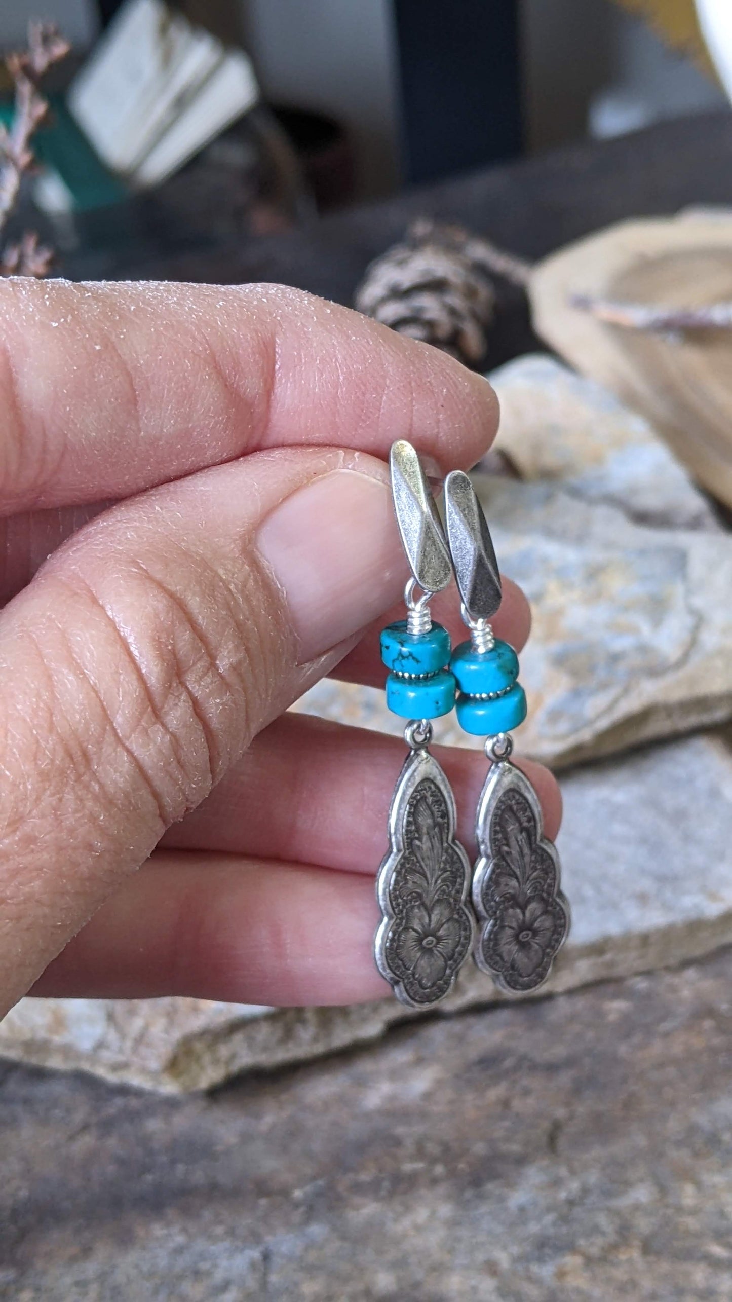 Turquoise Post Earrings