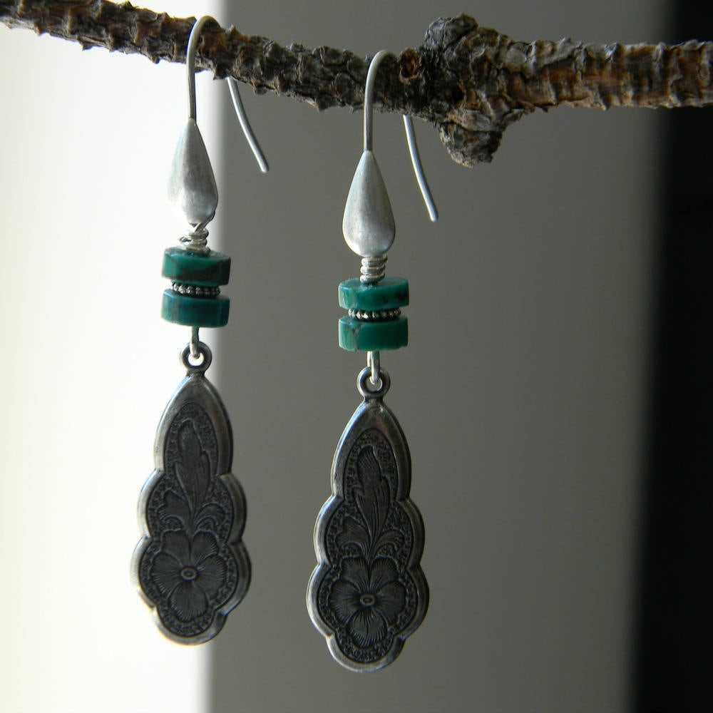 Turquoise Earrings Southwestern Style
