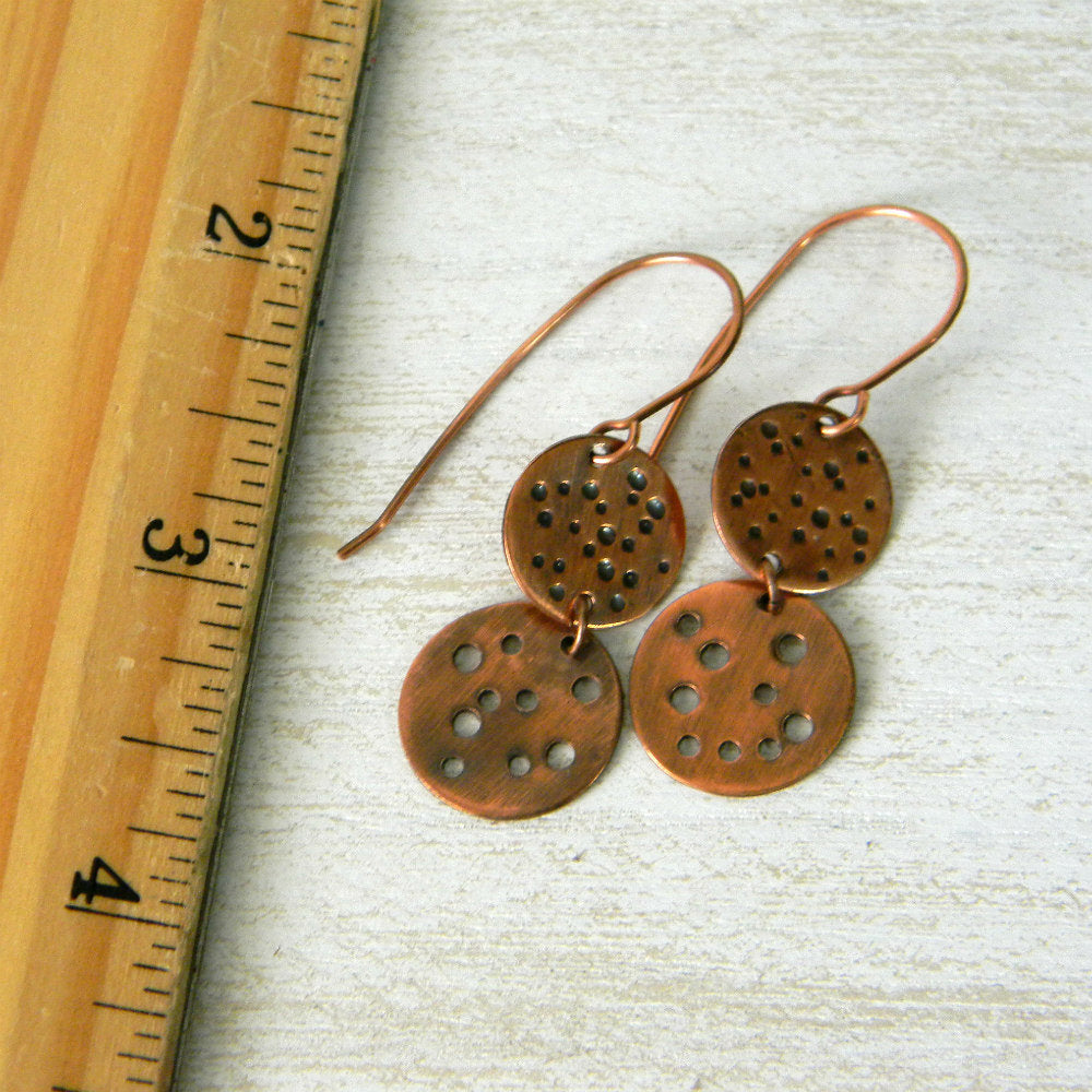 Copper Earrings Effervescence