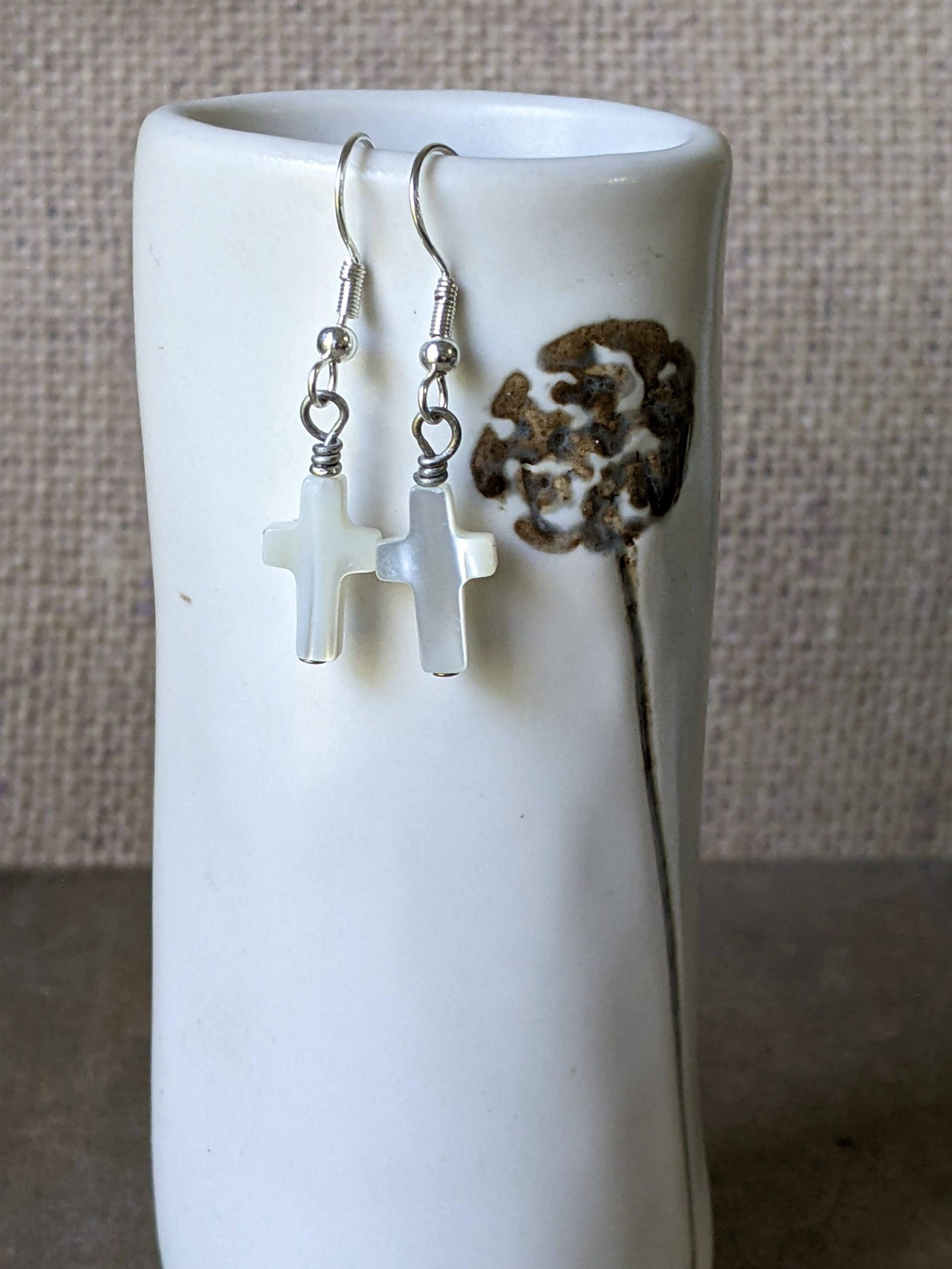 Simple Cross Earrings