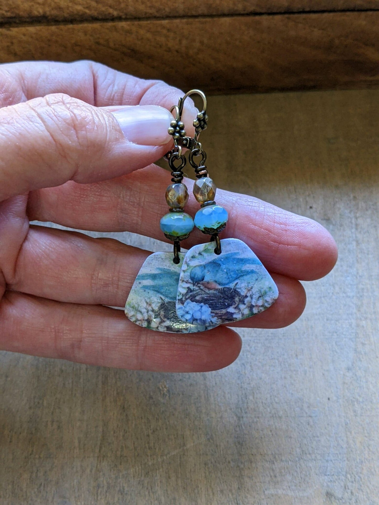 Bird Earrings Polymer Clay