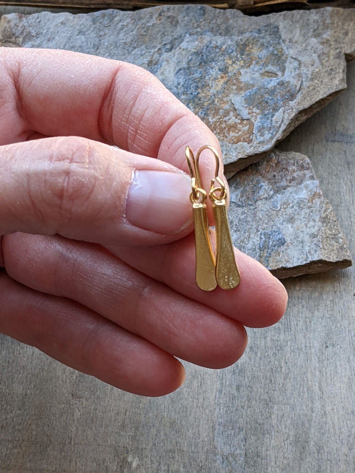 Paddle Earrings Minimal Jewelry