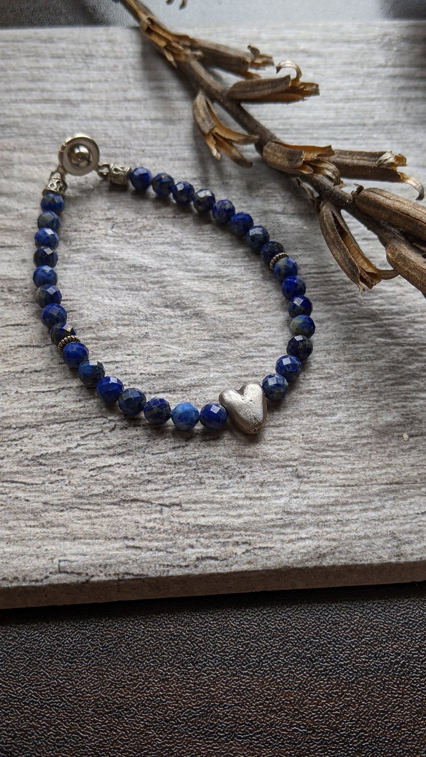 Gemstone Heart Bracelet