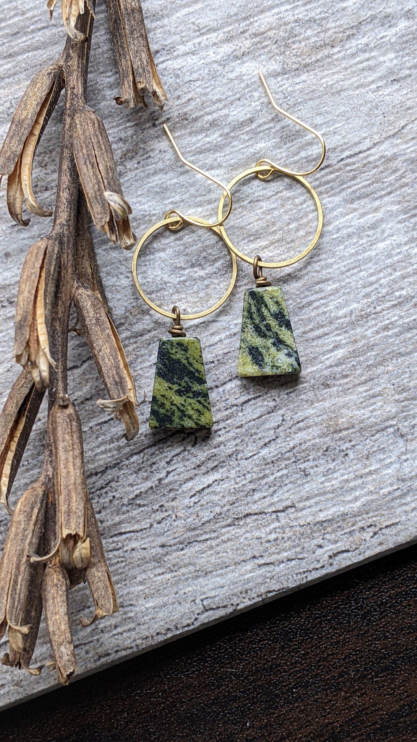 Geometric Gemstone Earrings