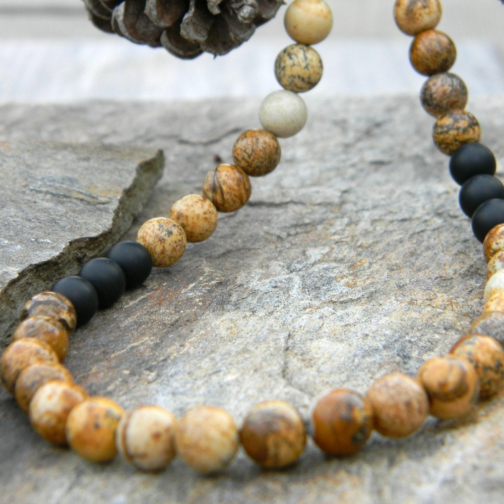 Beaded Gemstone Necklace Picture Jasper