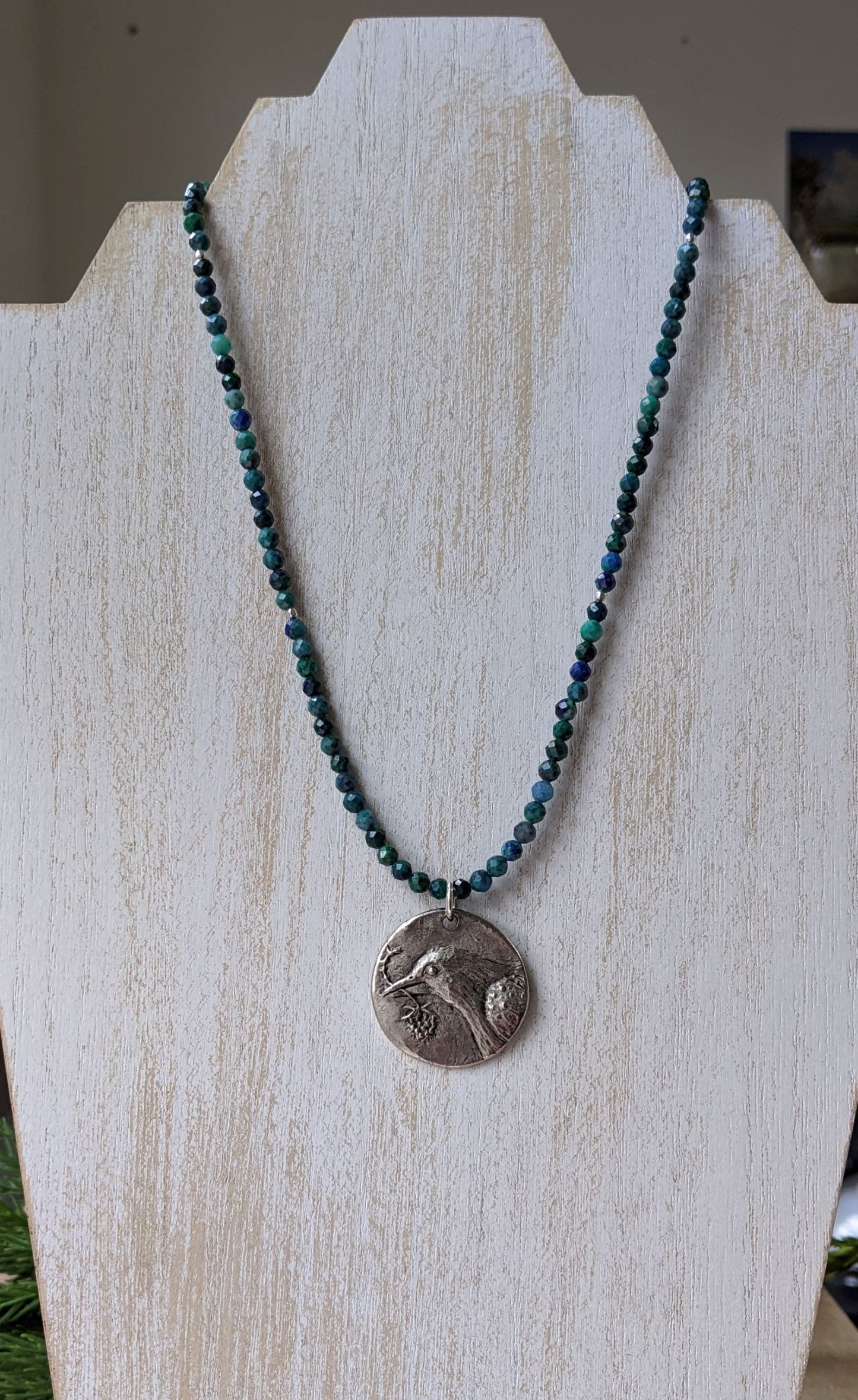 Beaded Necklace ~ Chrysocolla Hope is the thing