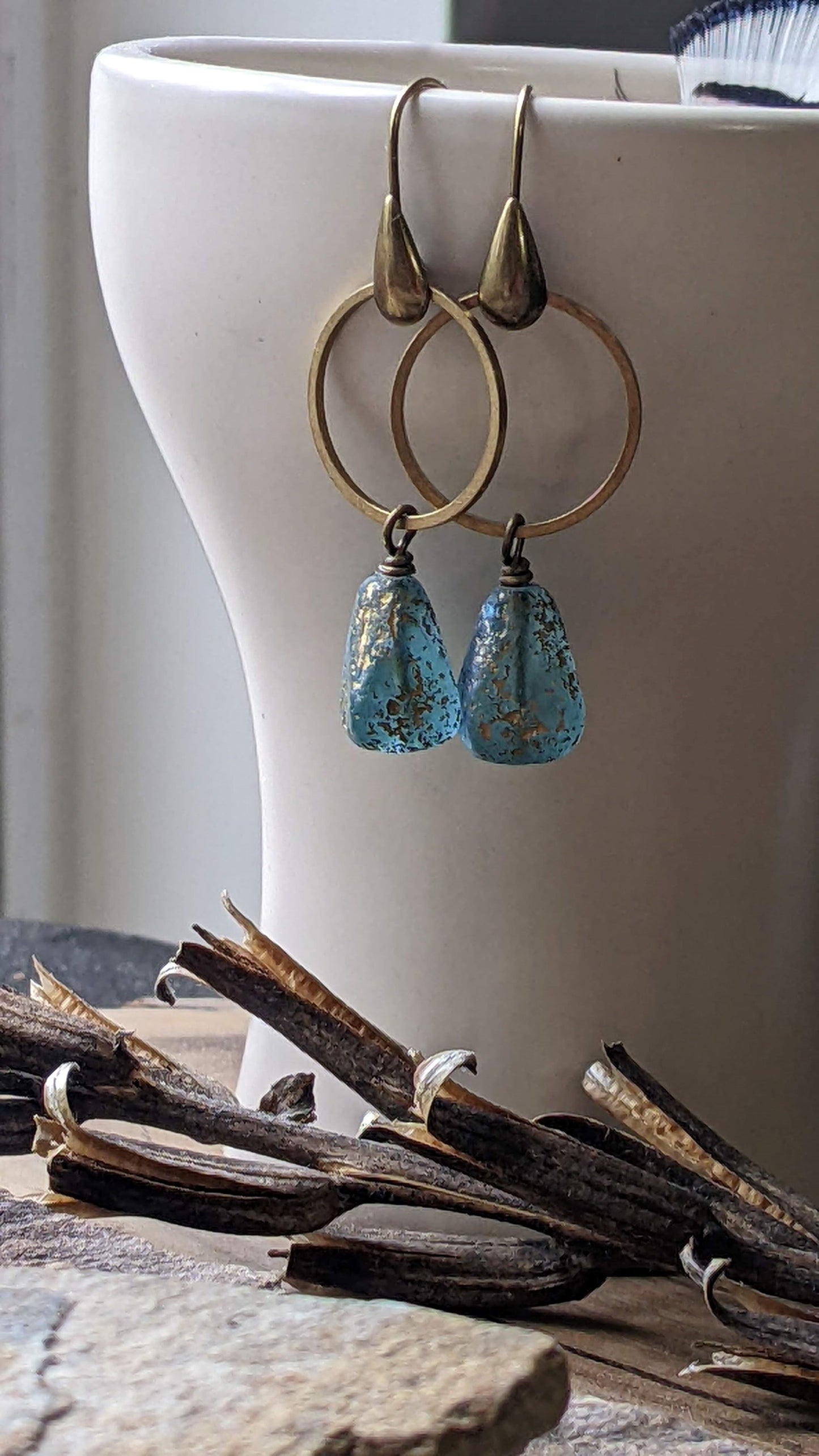 Design Your Own Pair of Earrings ~ Glass and Brass