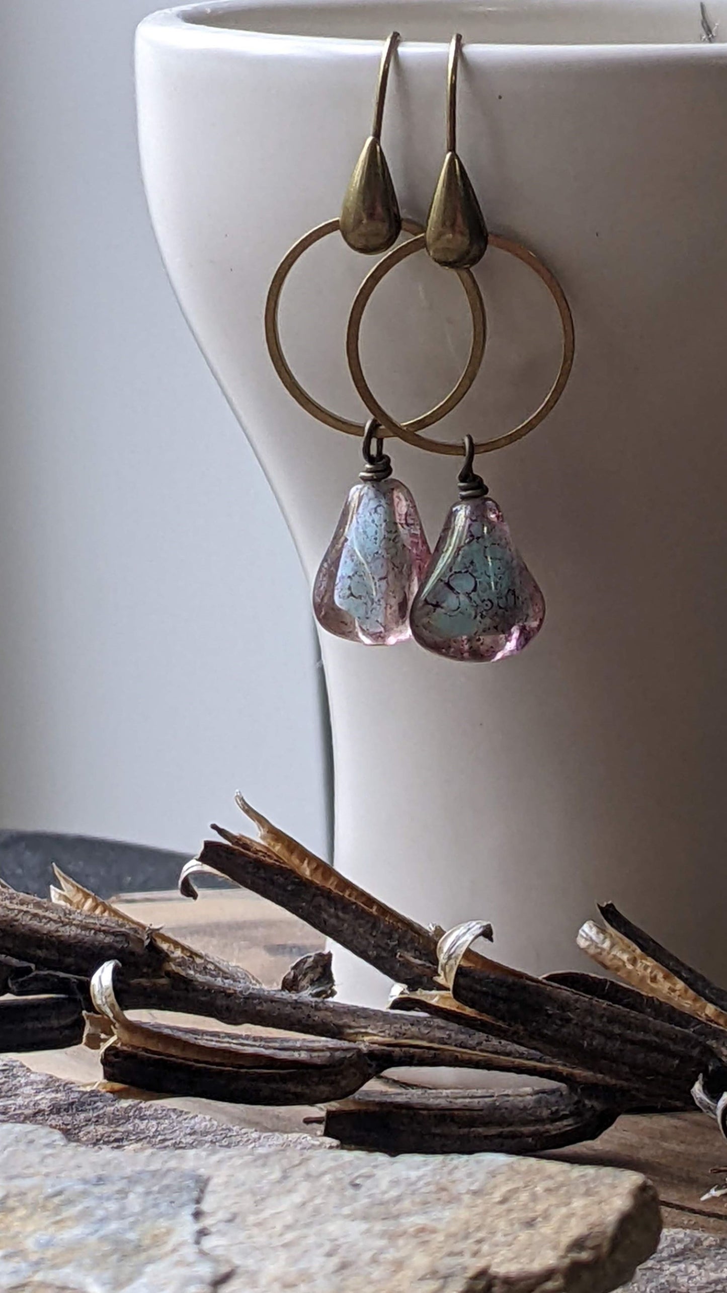 Design Your Own Pair of Earrings ~ Glass and Brass