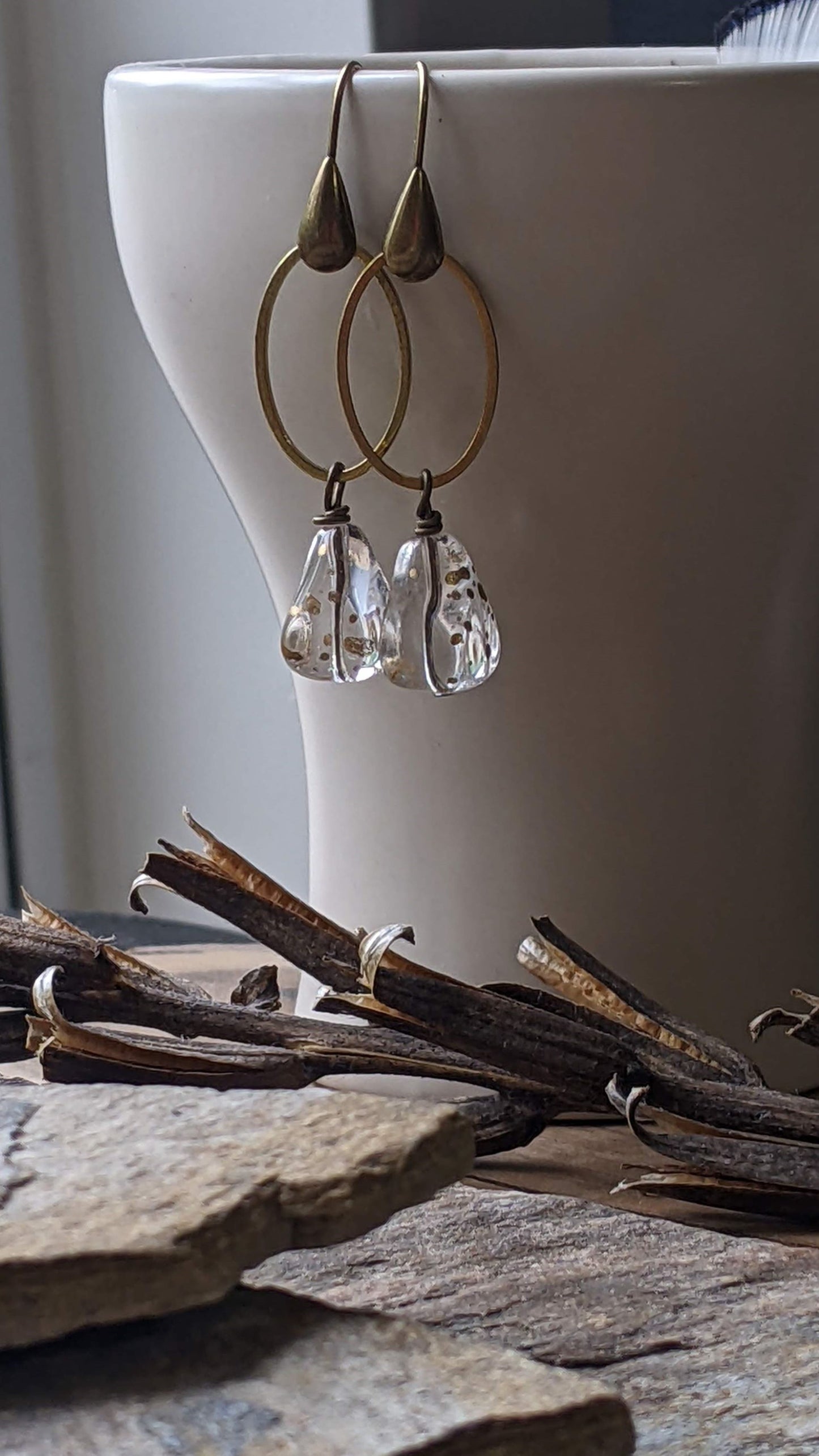 Design Your Own Pair of Earrings ~ Glass and Brass