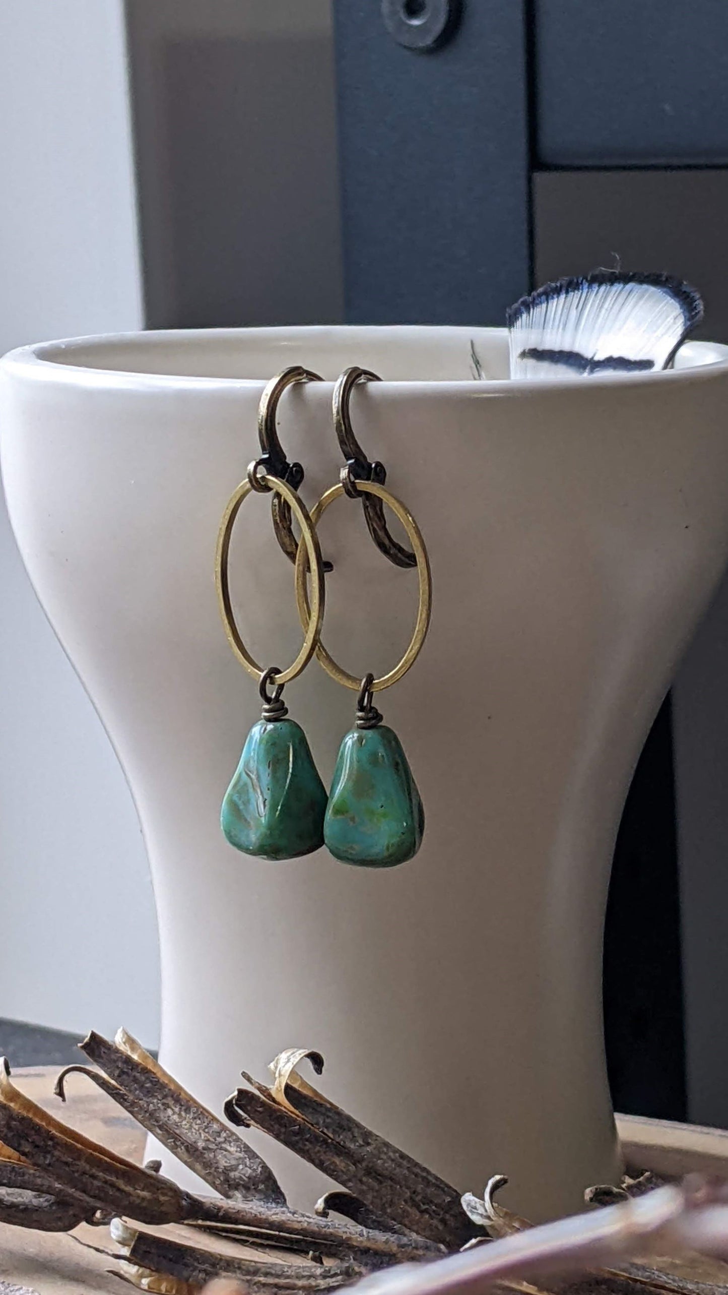 Design Your Own Pair of Earrings ~ Glass and Brass