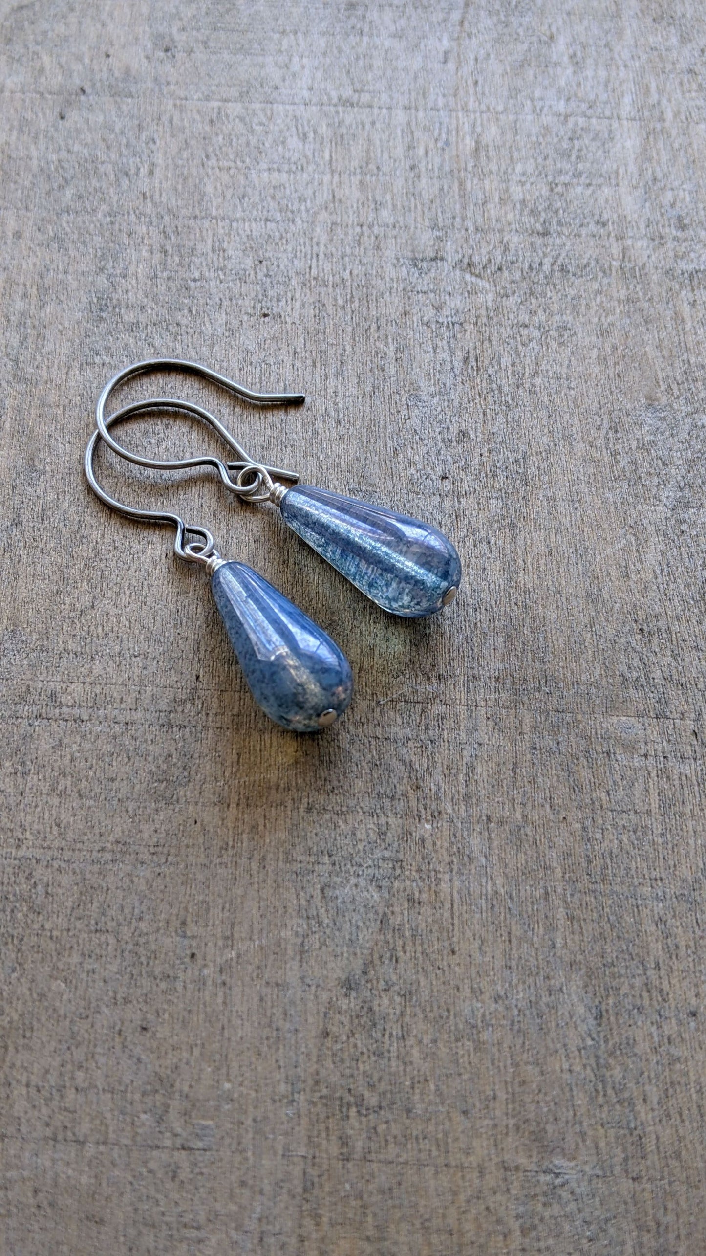 Carolina Skies Glass Drop Earrings