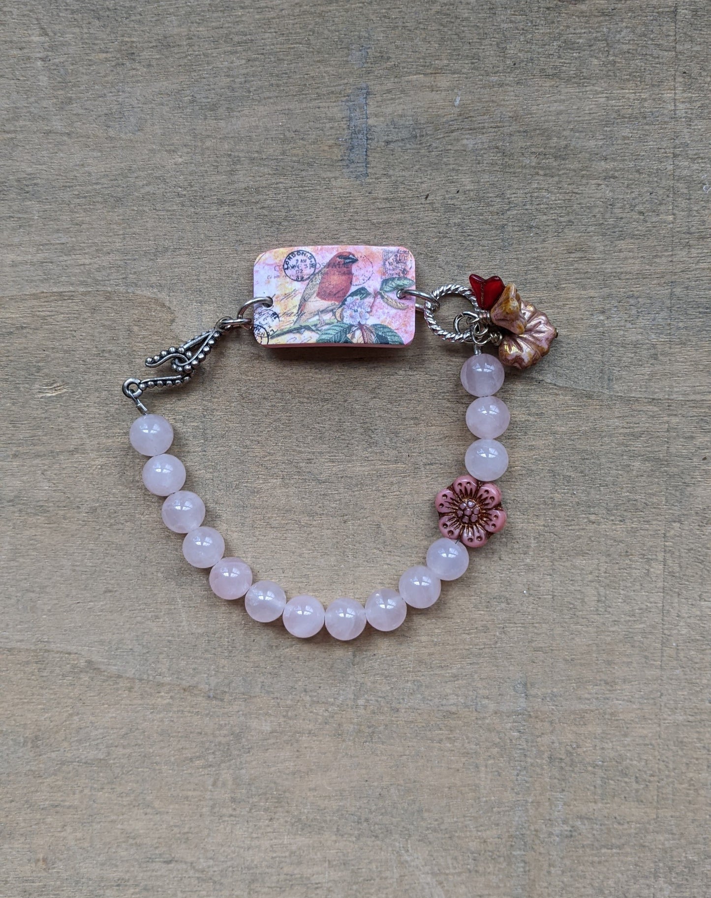 Beaded Bracelet Rose Quartz