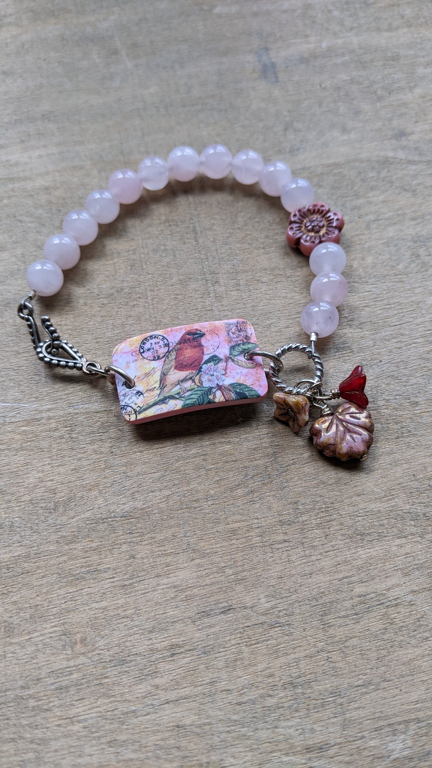 Beaded Bracelet Rose Quartz