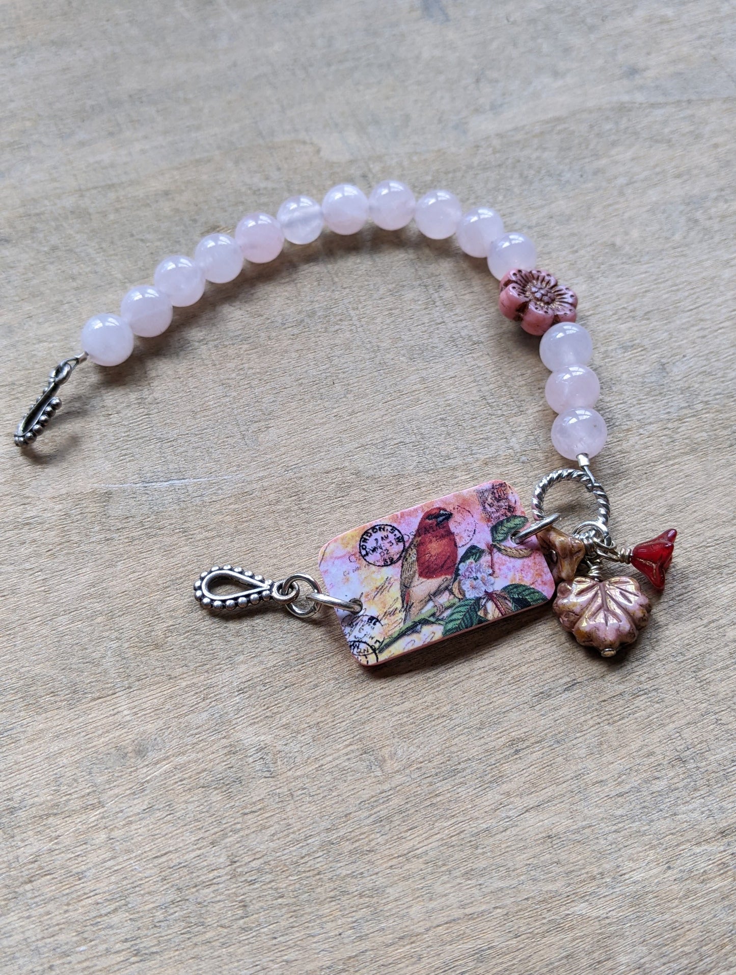 Beaded Bracelet Rose Quartz