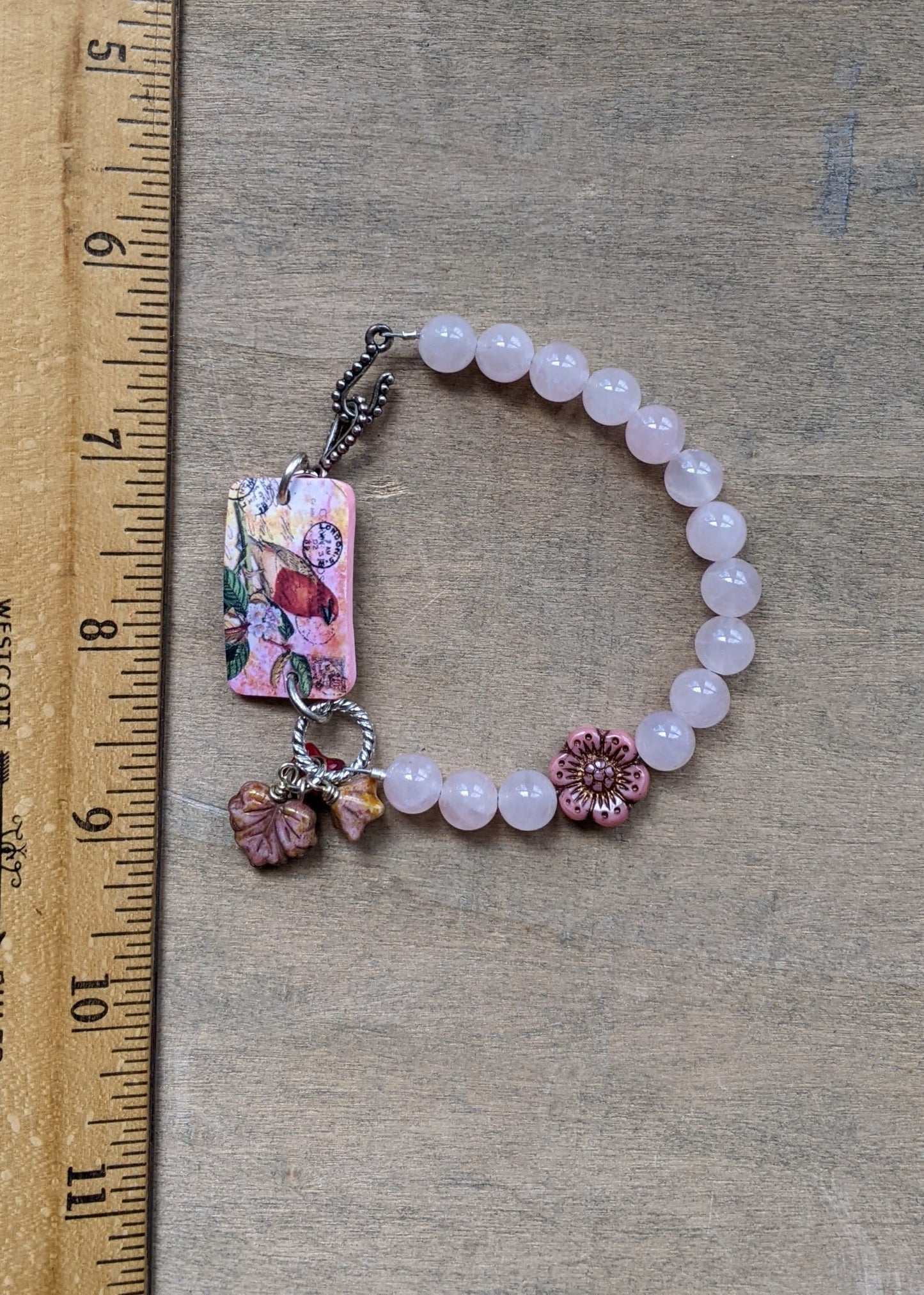 Beaded Bracelet Rose Quartz