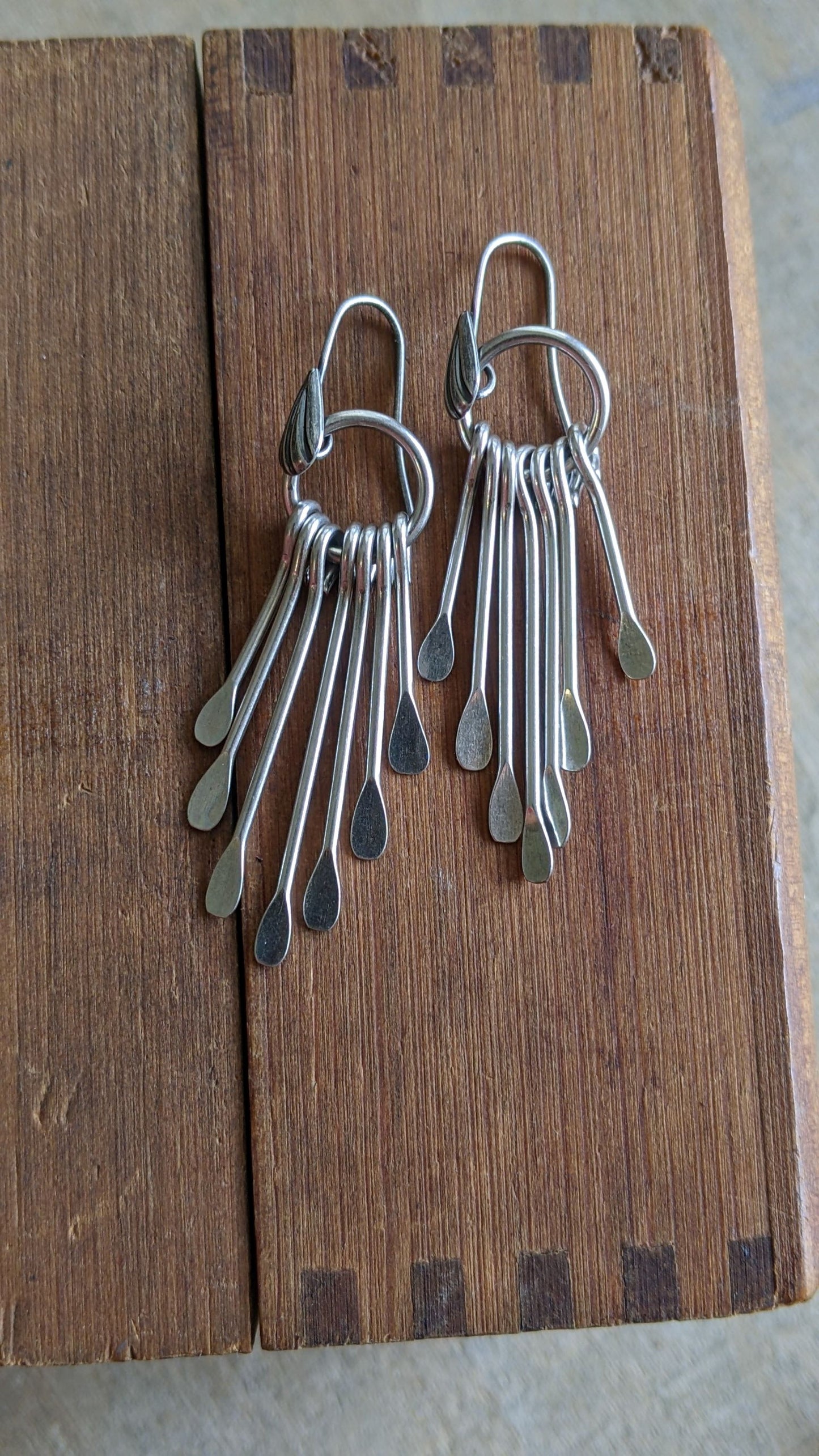 Fringe Earrings ~Antiqued Silver