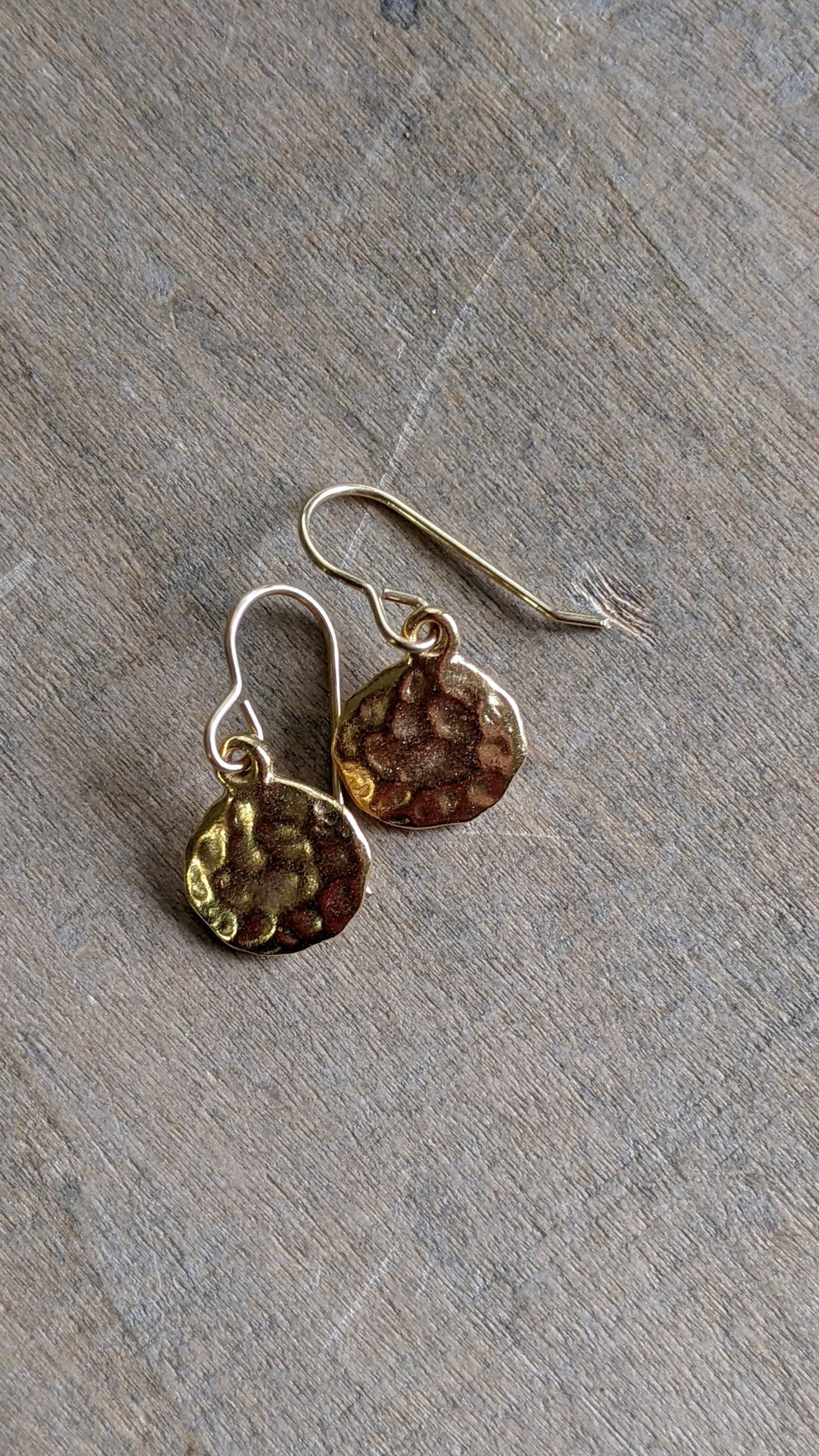 Hammered Circle Earrings