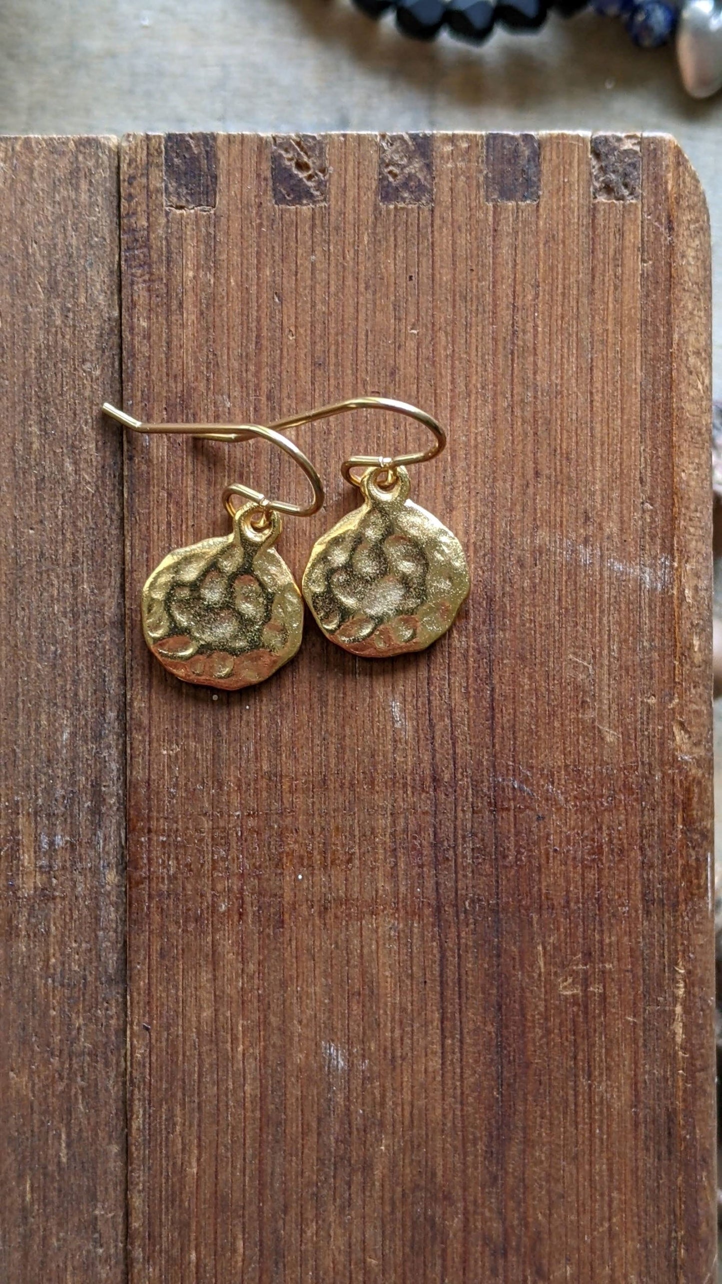 Hammered Circle Earrings