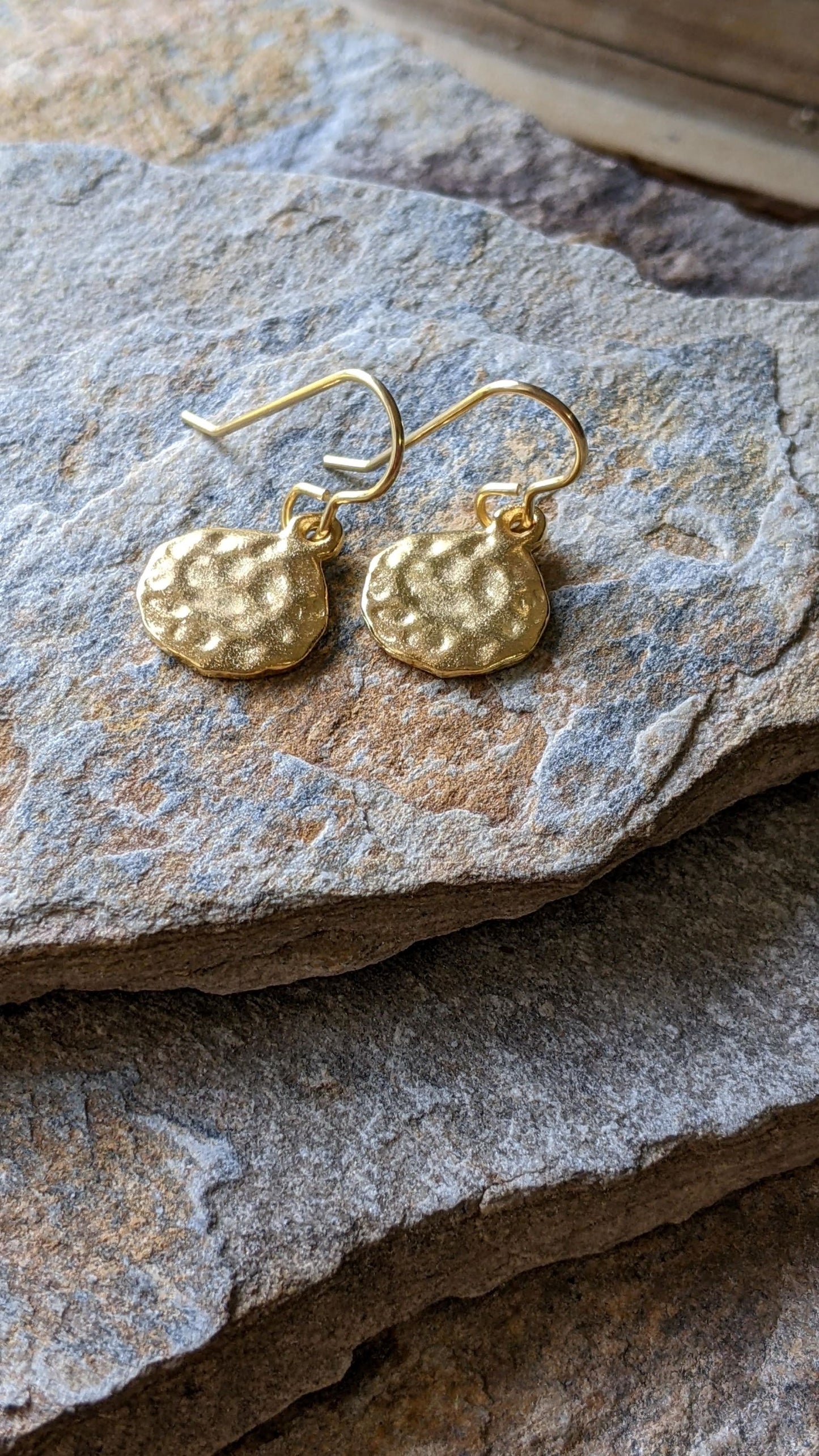 Hammered Circle Earrings