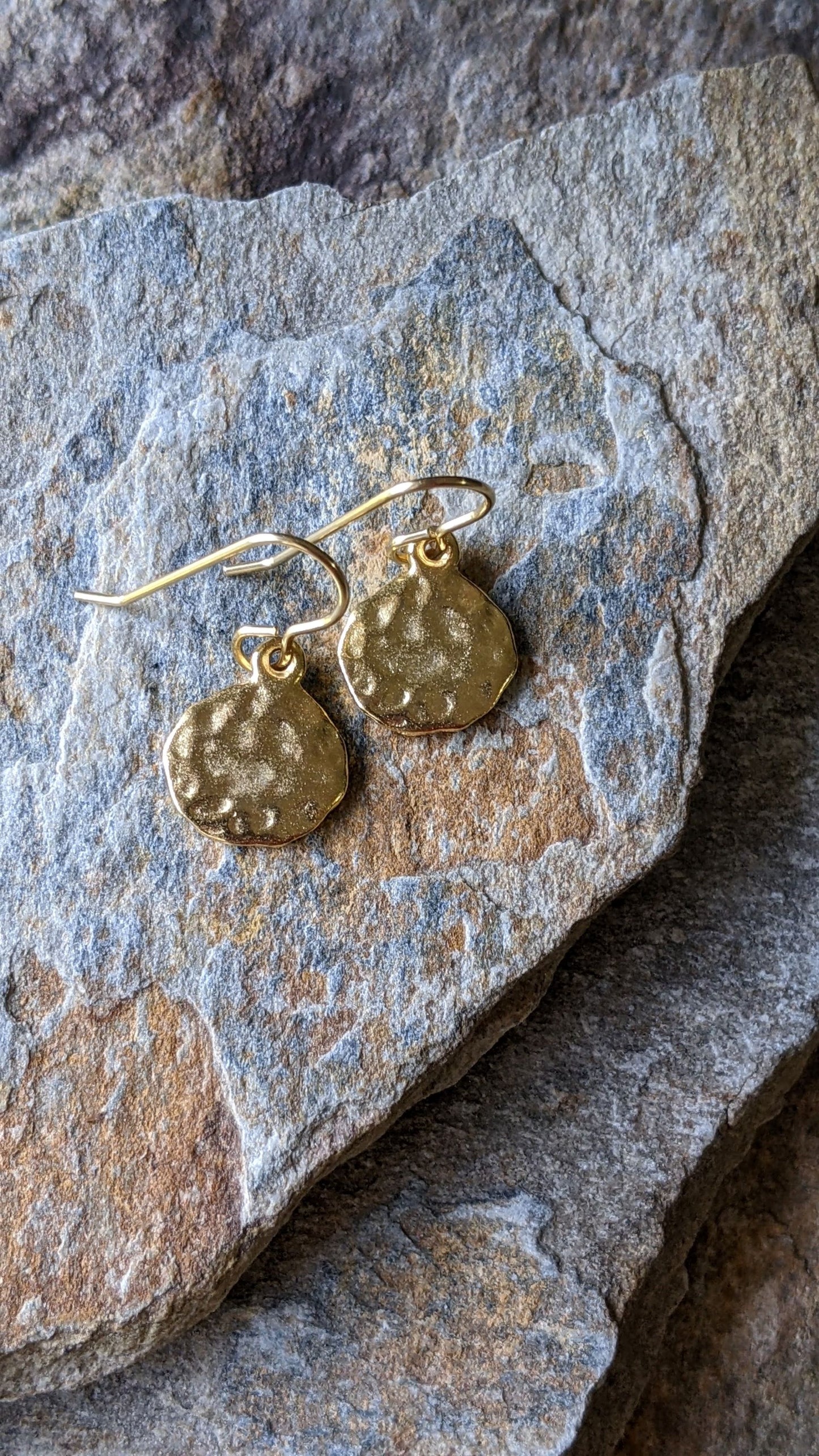 Hammered Circle Earrings