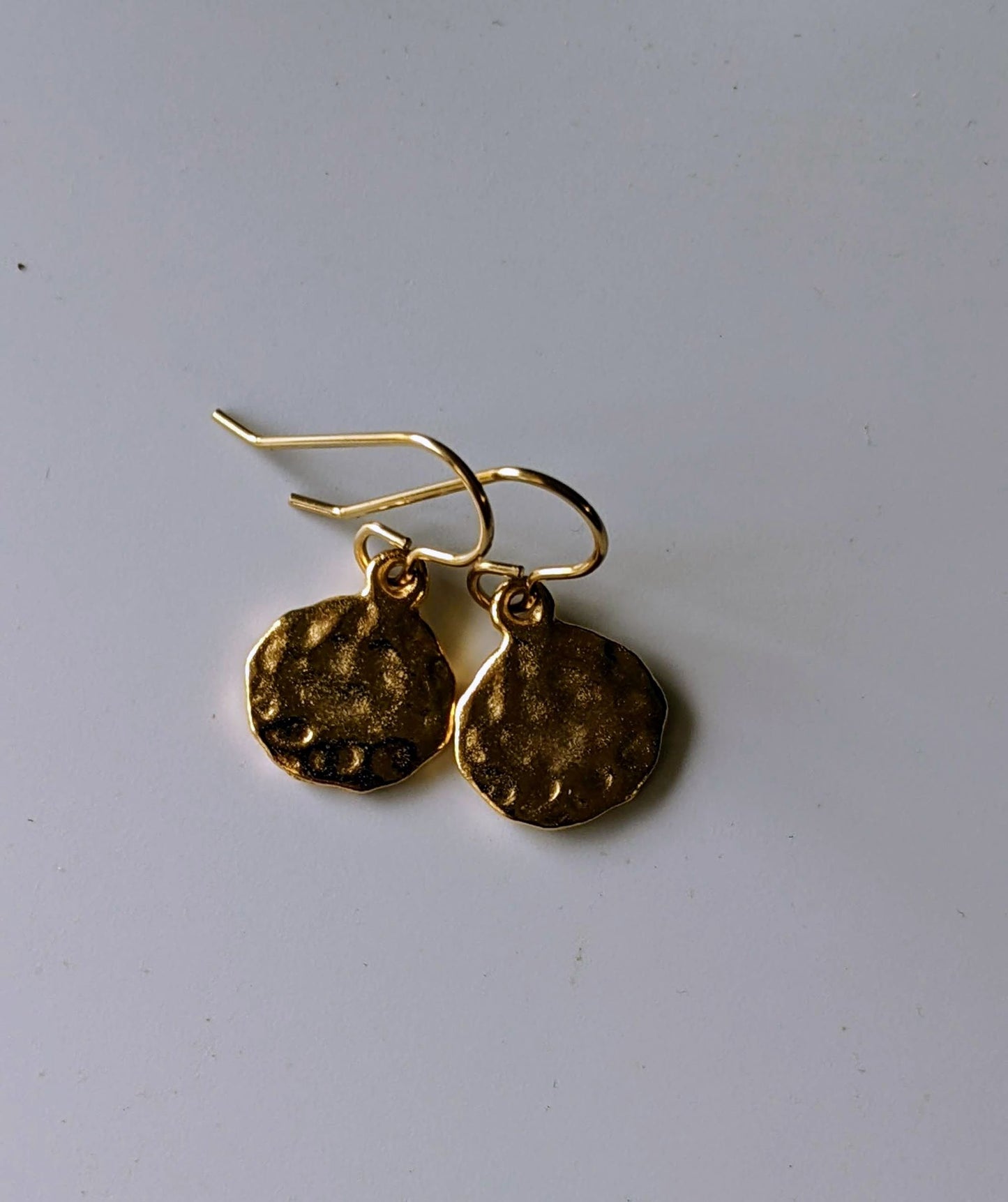 Hammered Circle Earrings