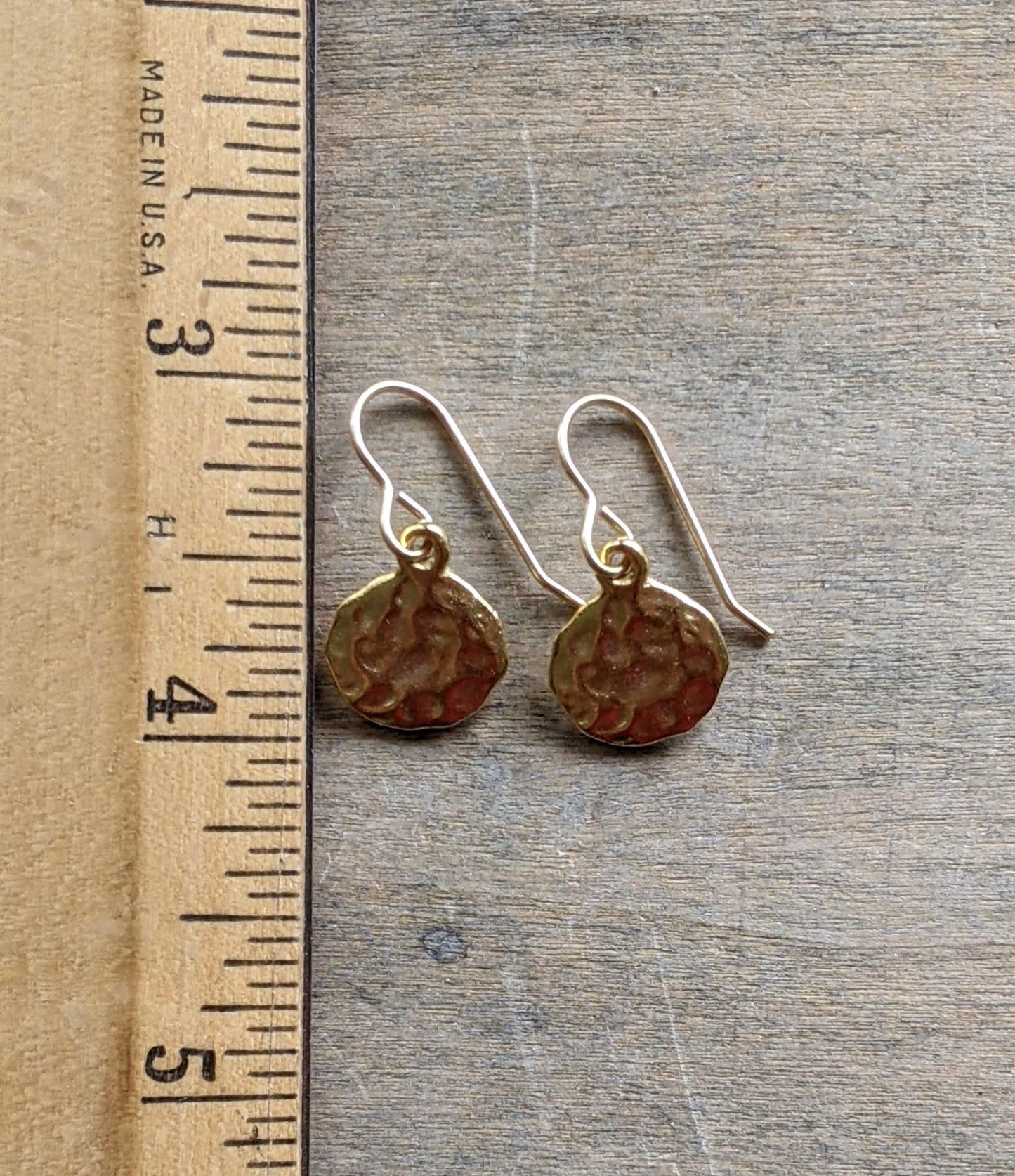 Hammered Circle Earrings