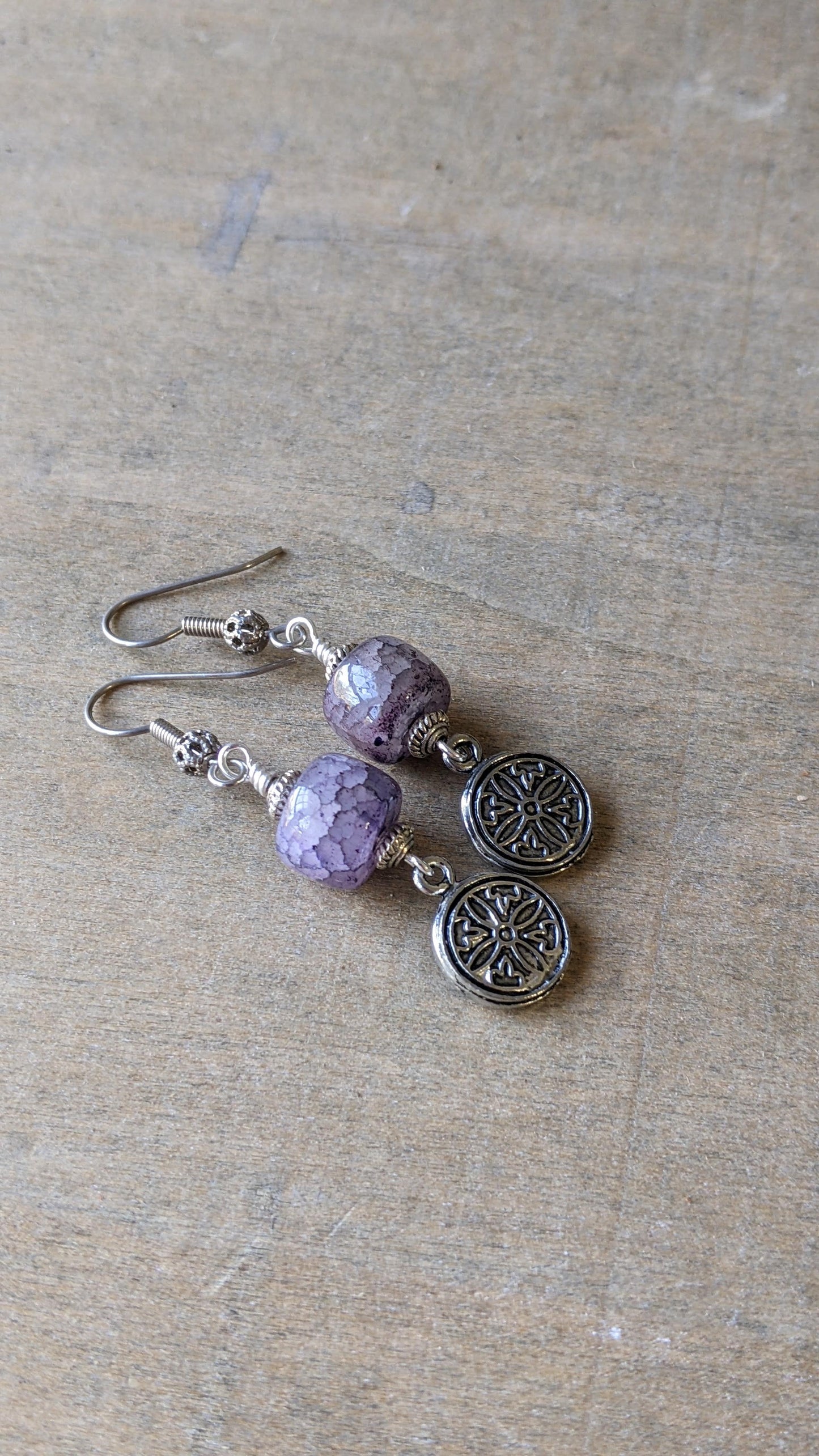 Purple Quartz Earrings