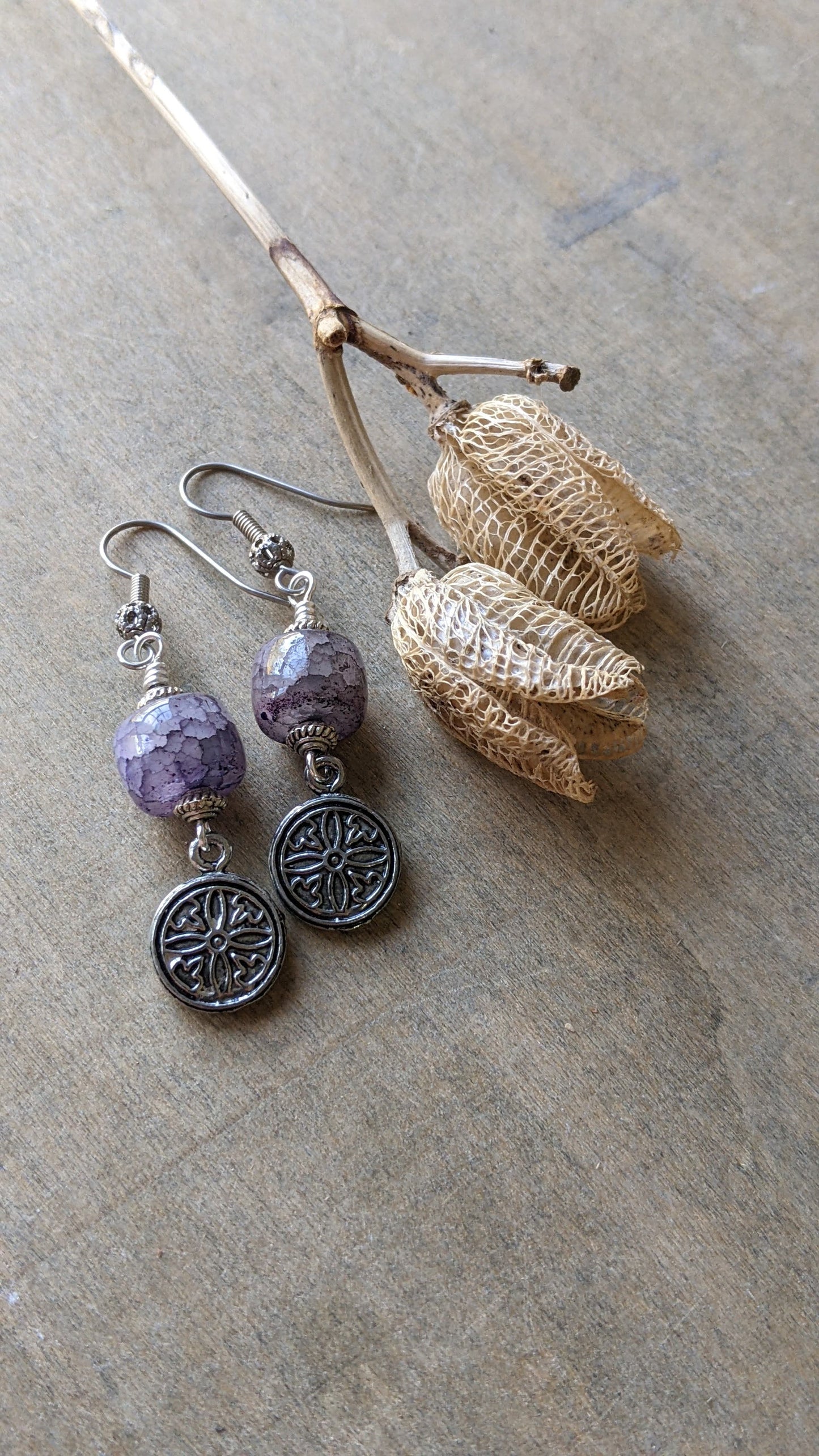 Purple Quartz Earrings