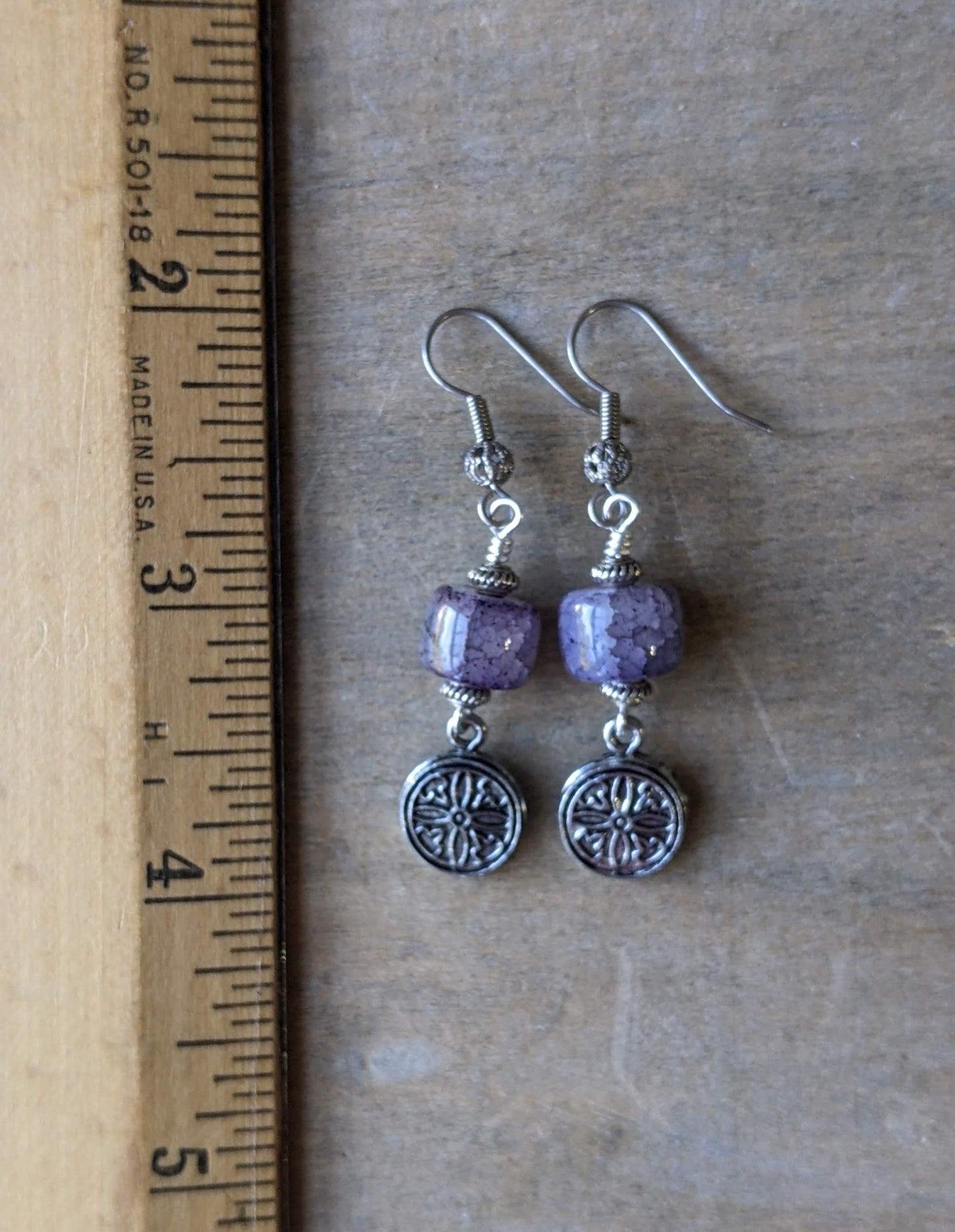 Purple Quartz Earrings