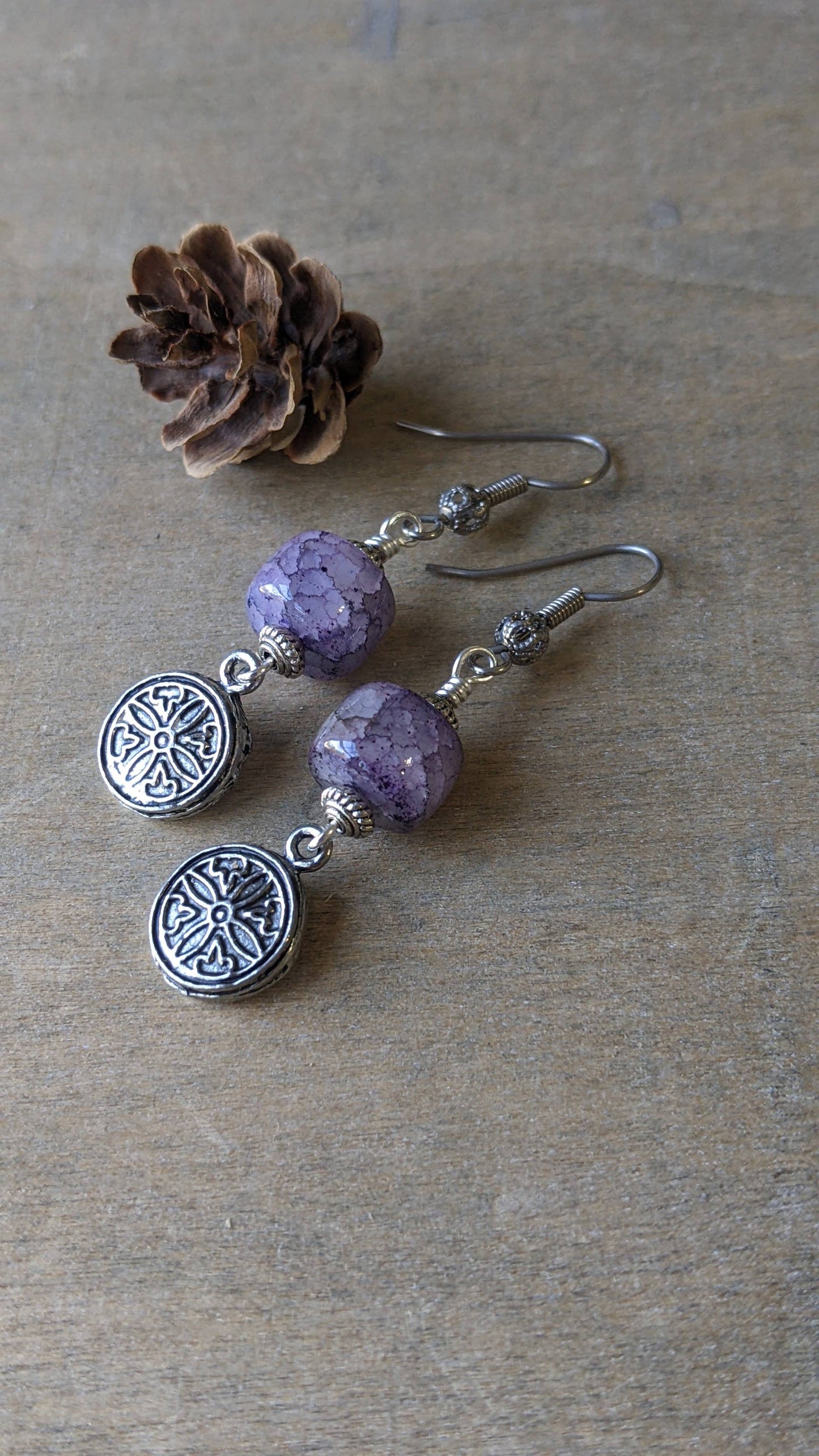 Purple Quartz Earrings