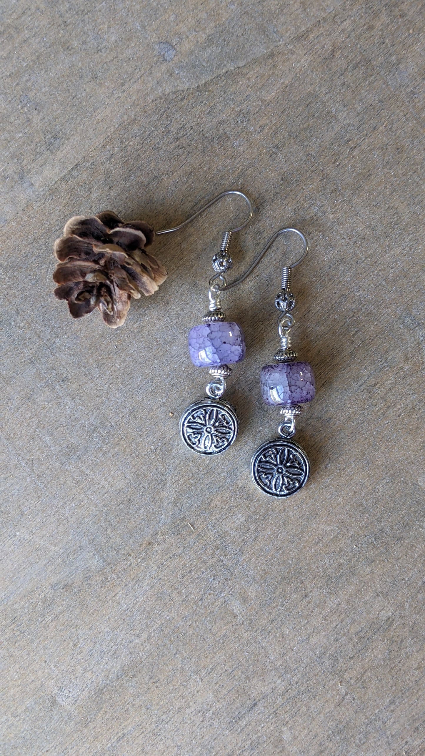 Purple Quartz Earrings