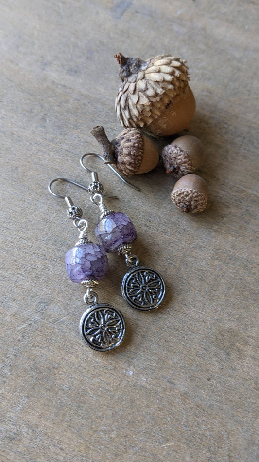 Purple Quartz Earrings