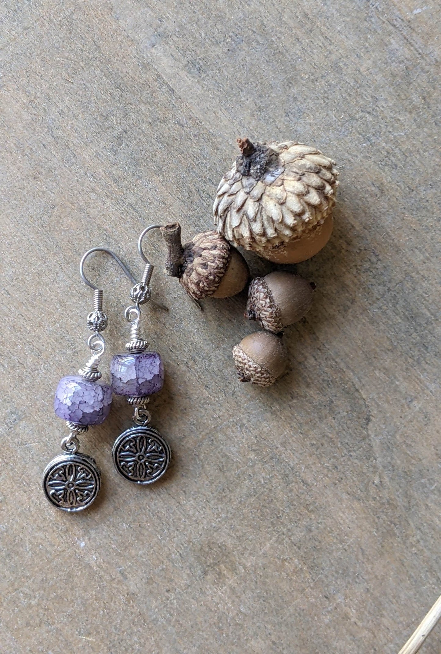 Purple Quartz Earrings