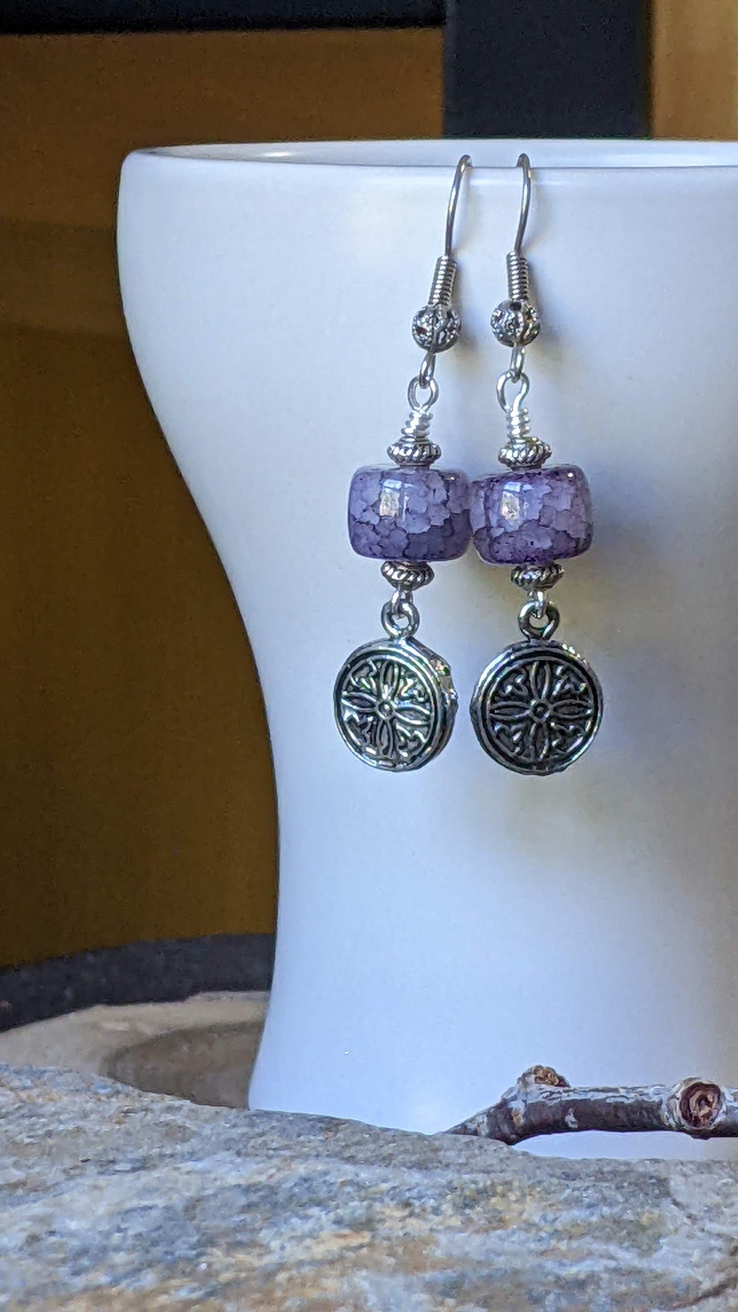 Purple Quartz Earrings