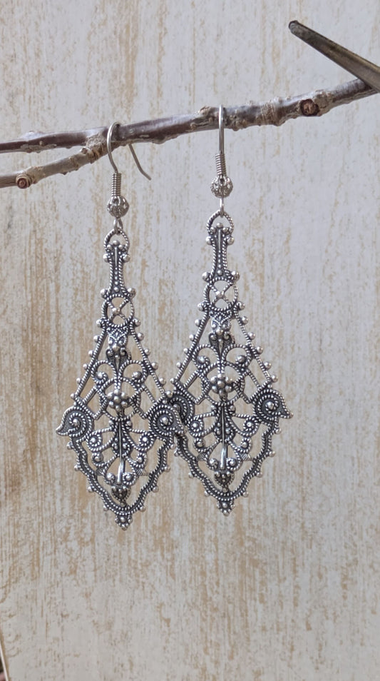 Filigree Drop Earrings