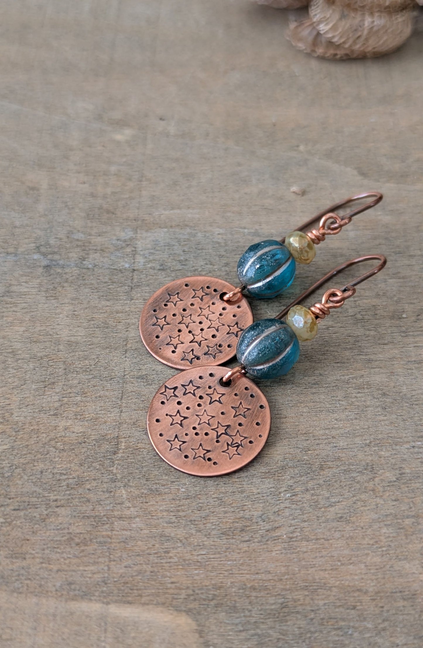 Copper Earrings ~ Twinkle Twinkle
