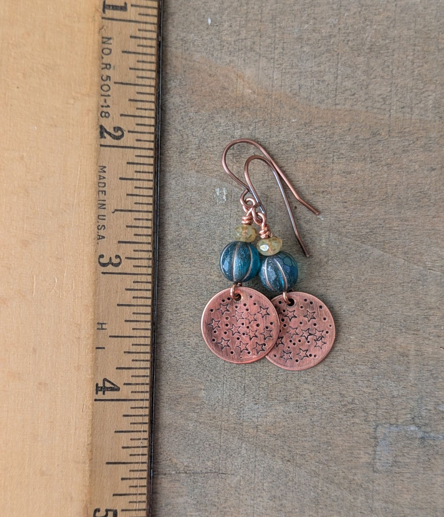 Copper Earrings ~ Twinkle Twinkle