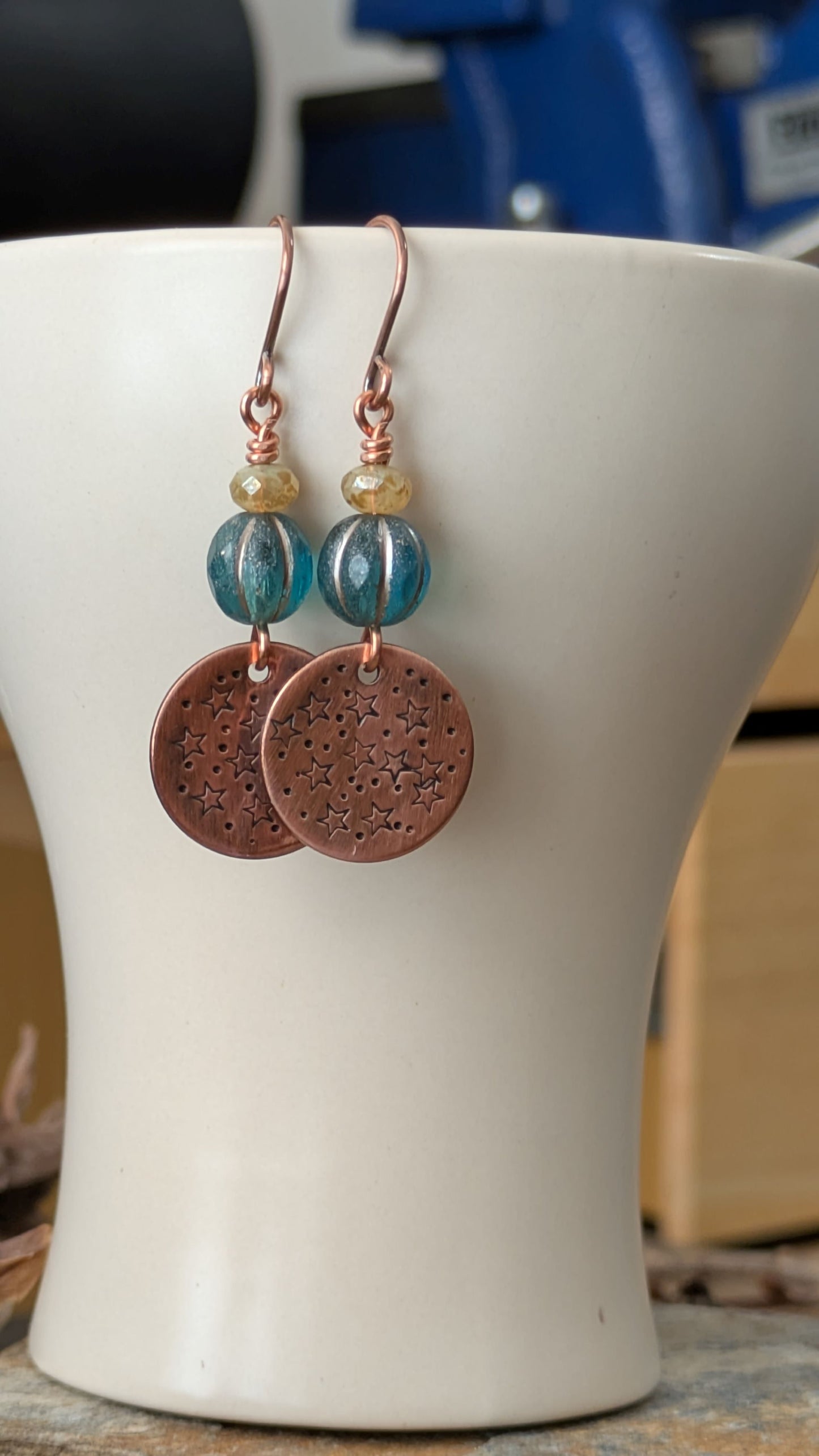 Copper Earrings ~ Twinkle Twinkle