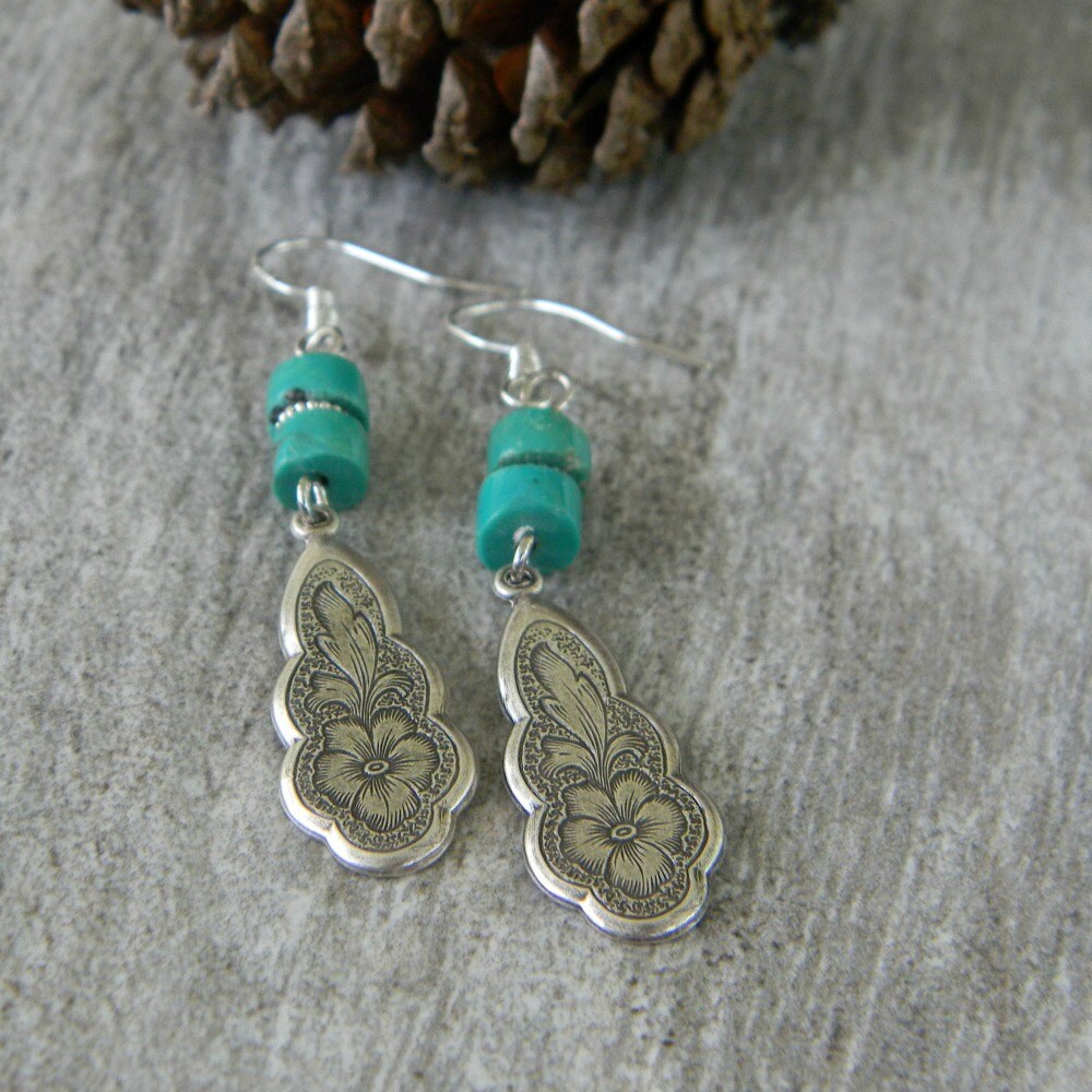 Turquoise Earrings Inspired by the Southwest