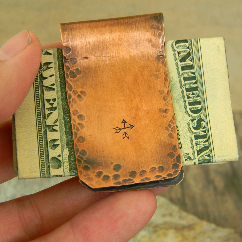Money Clip Distressed Copper
