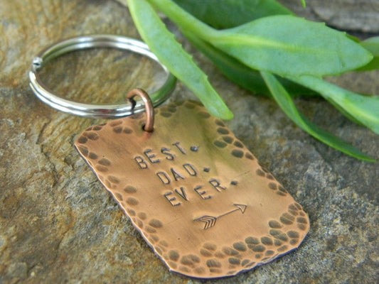Key Ring Copper Best Dad Ever