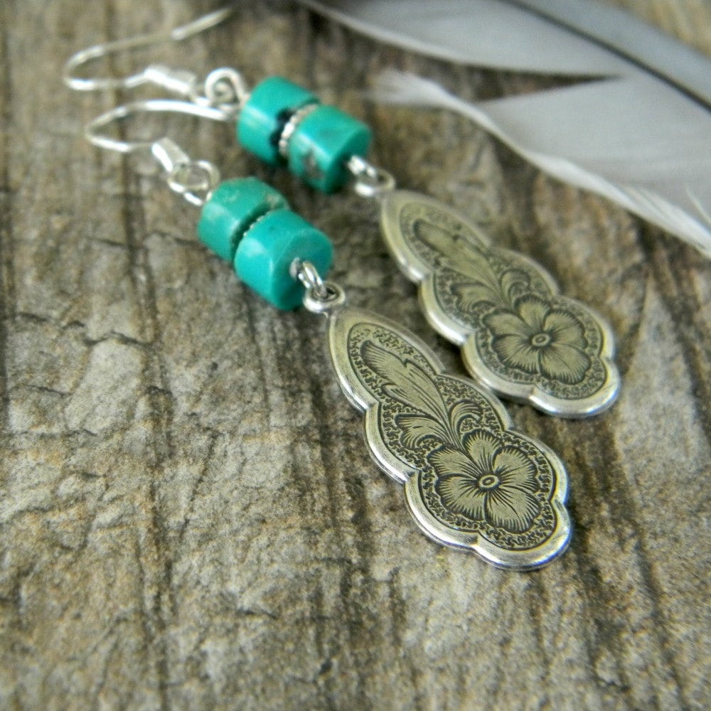Turquoise Earrings Inspired by the Southwest