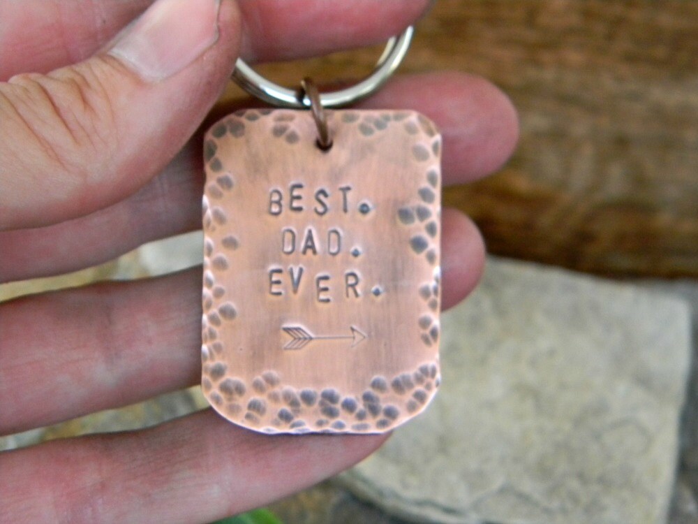Key Ring Copper Best Dad Ever