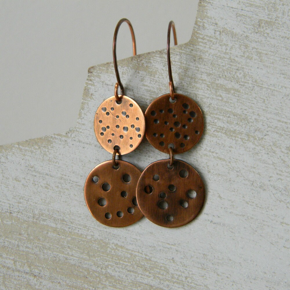 Copper Earrings Effervescence