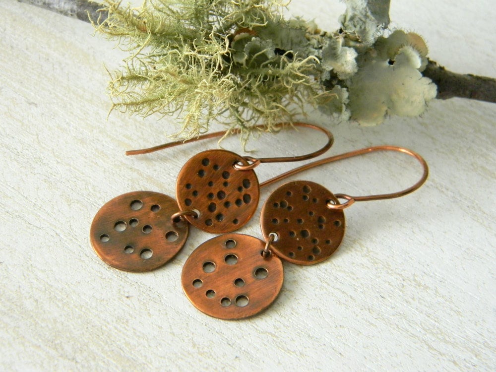 Copper Earrings Effervescence