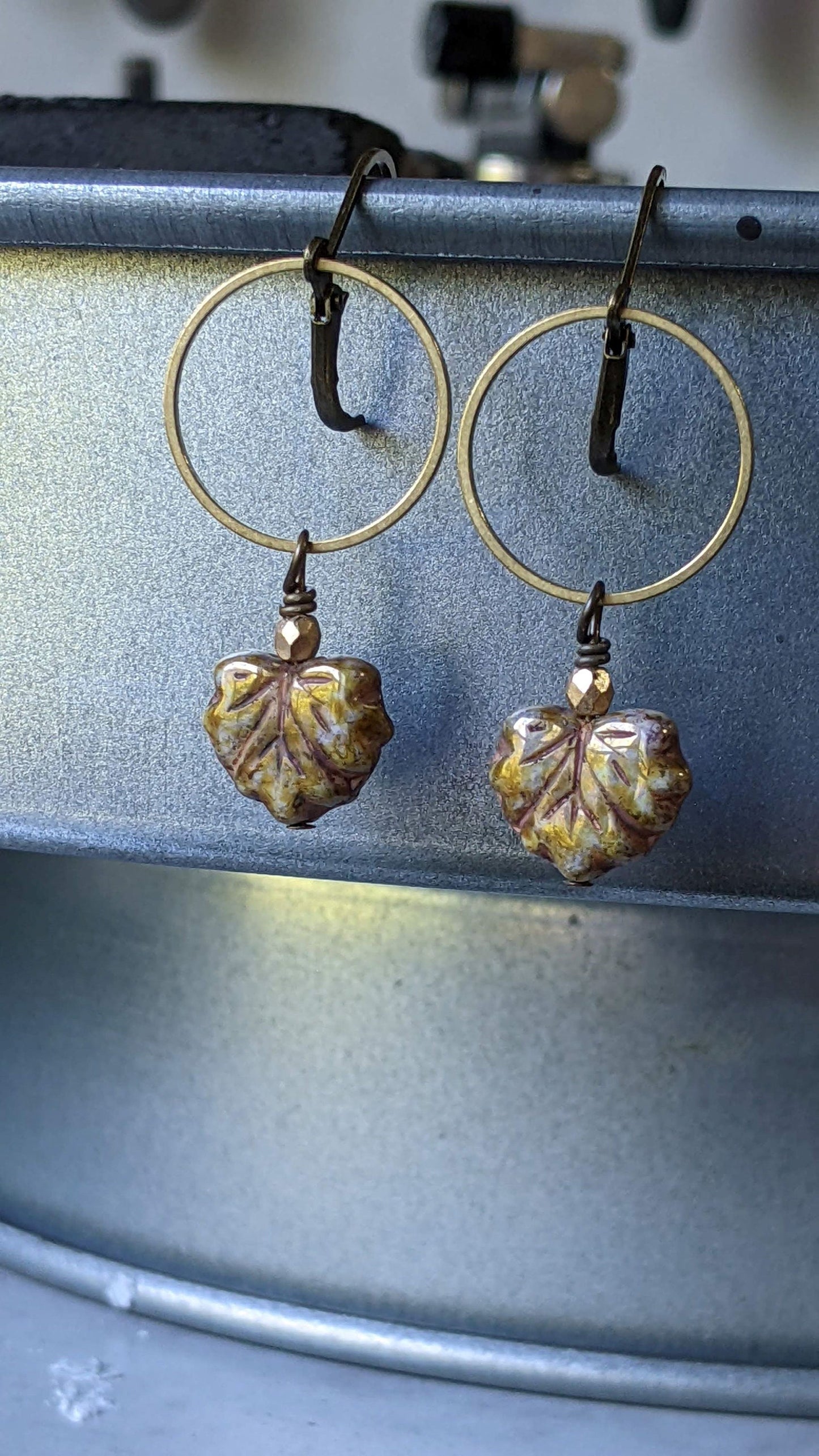 Maple Leaf Dangle Earrings