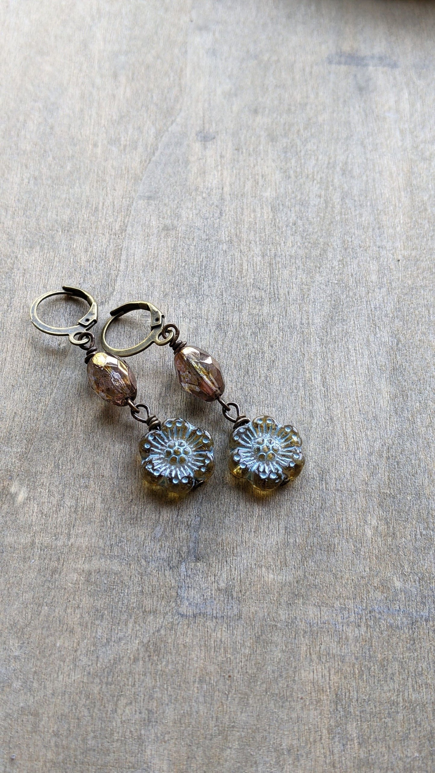 Blue Flower Earrings