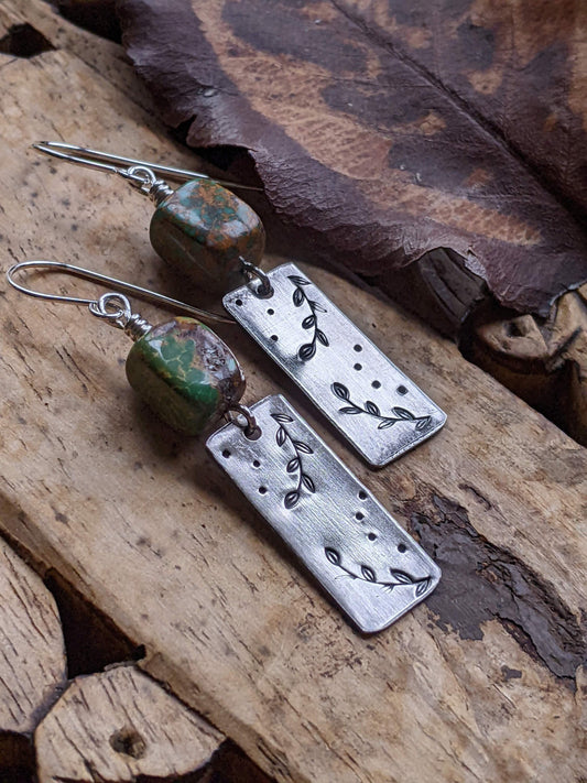 Sterling silver and Turquoise Earrings